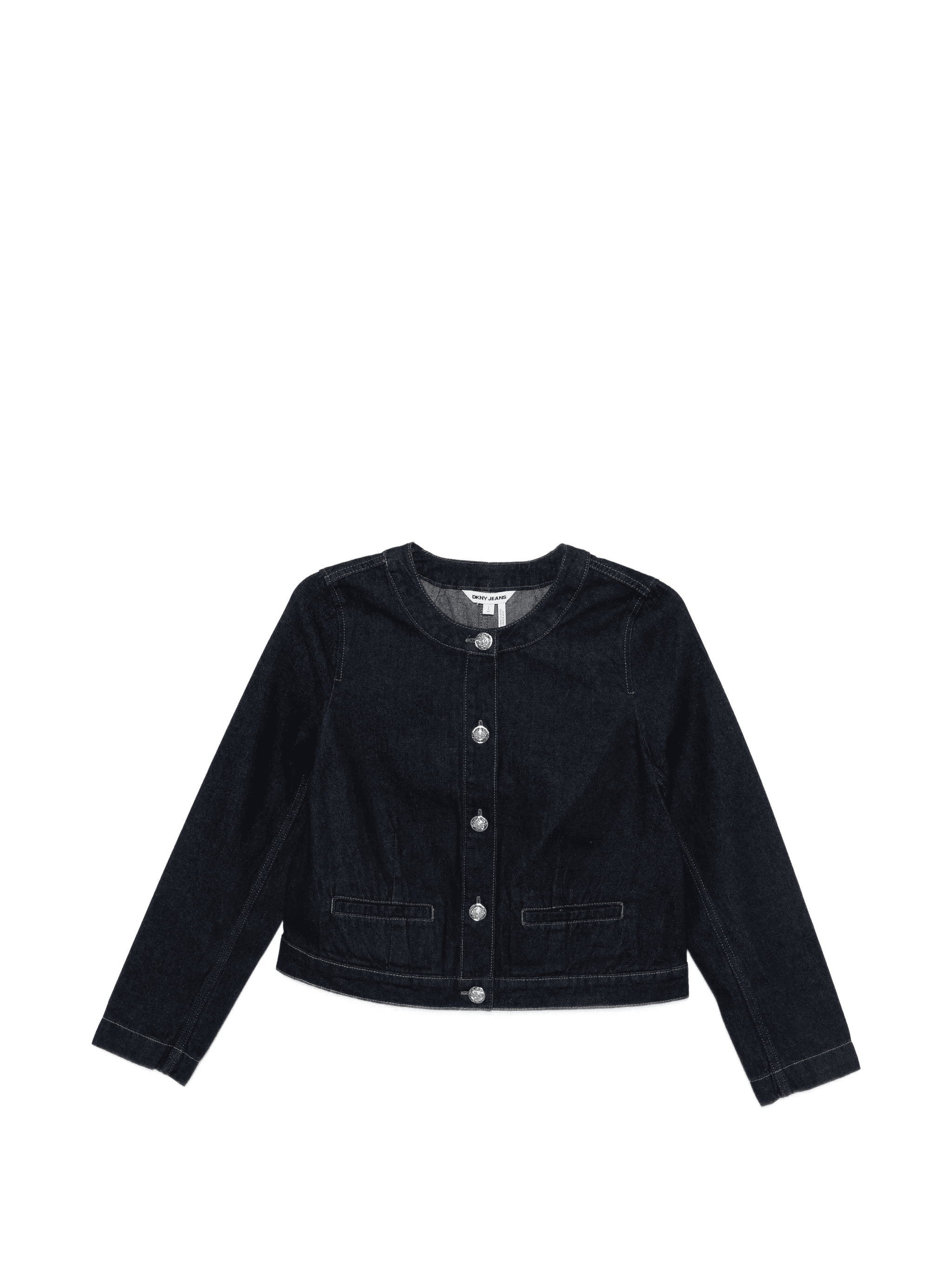 button-embellished denim jacket - Image 1
