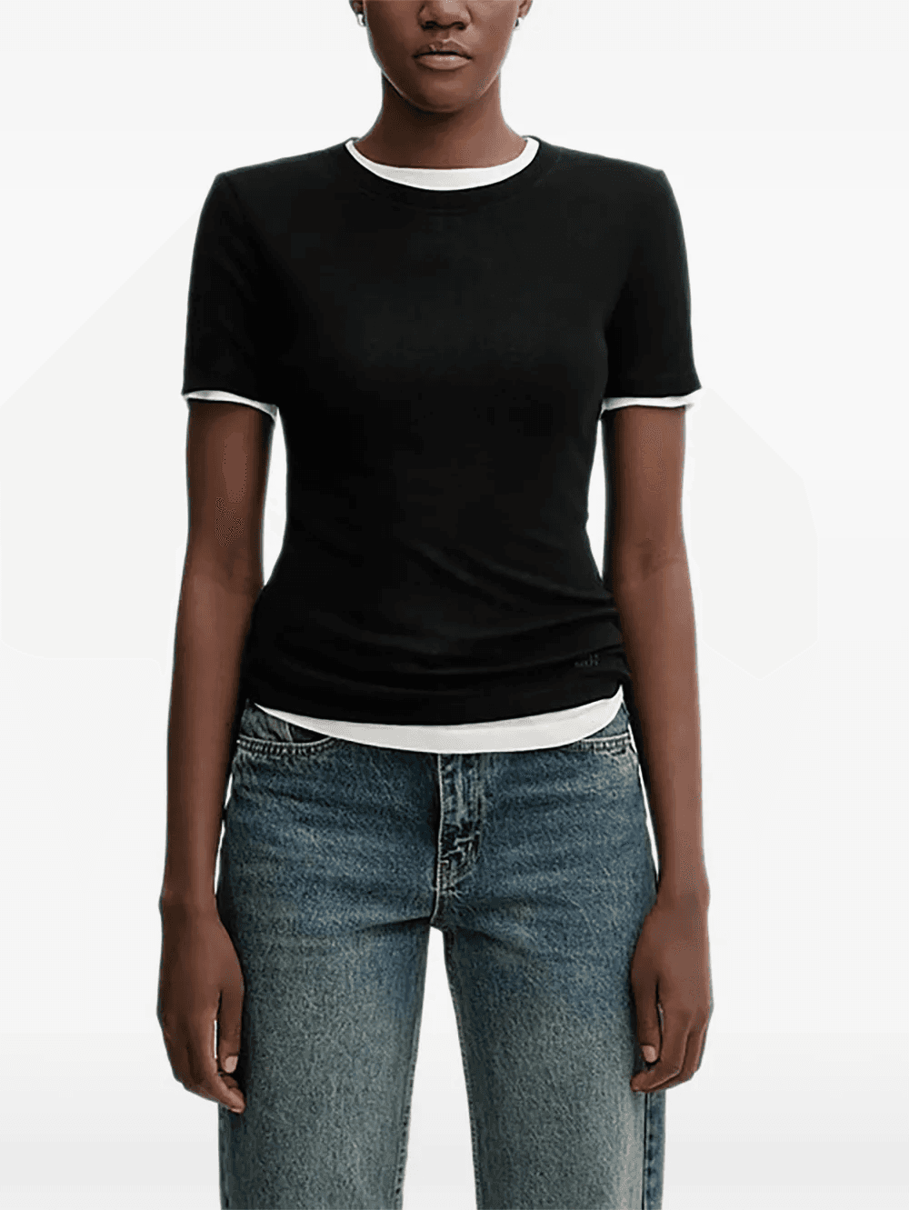 layered T-shirt - Image 1