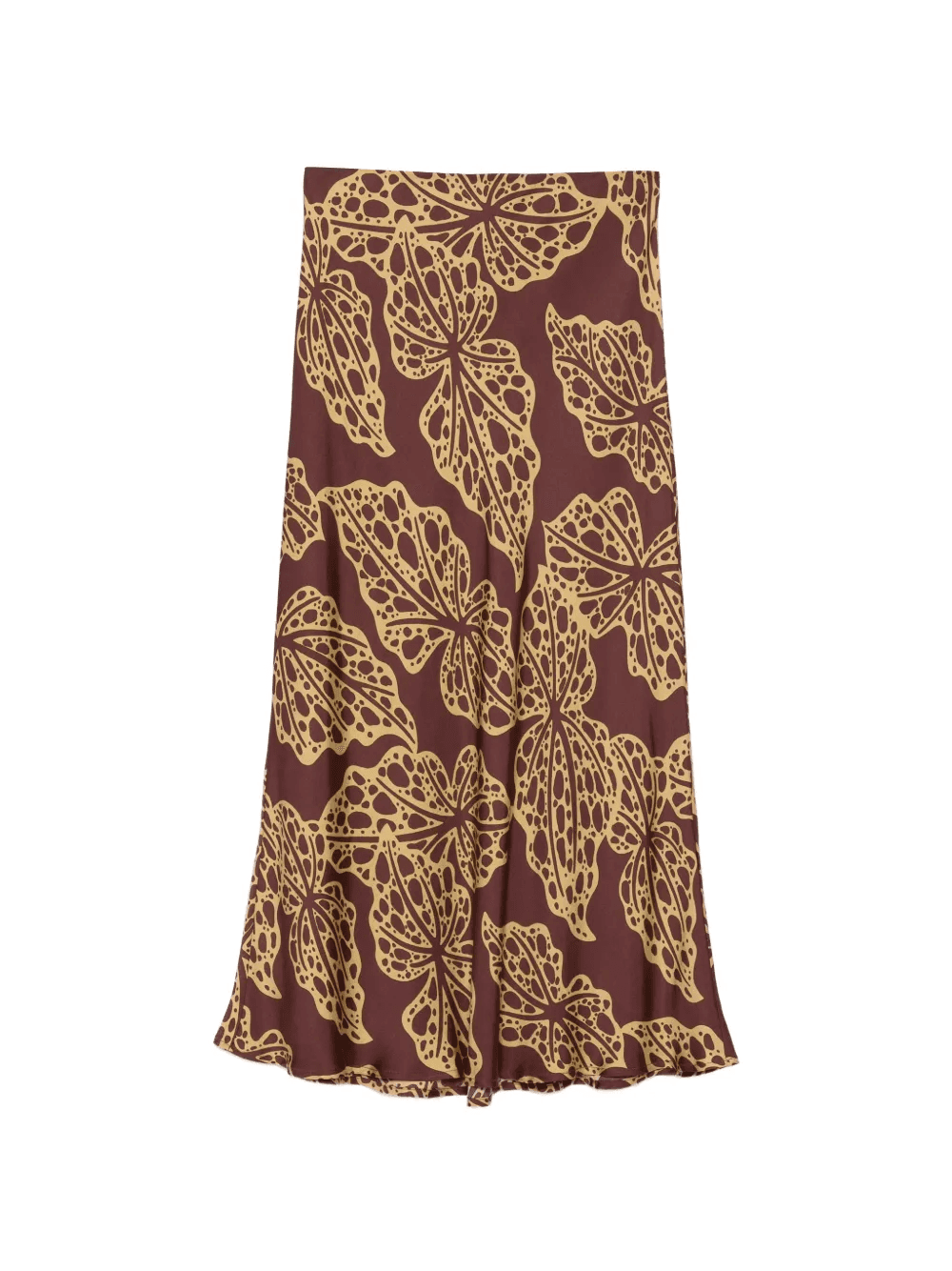 leaf-print midi skirt - Image 1