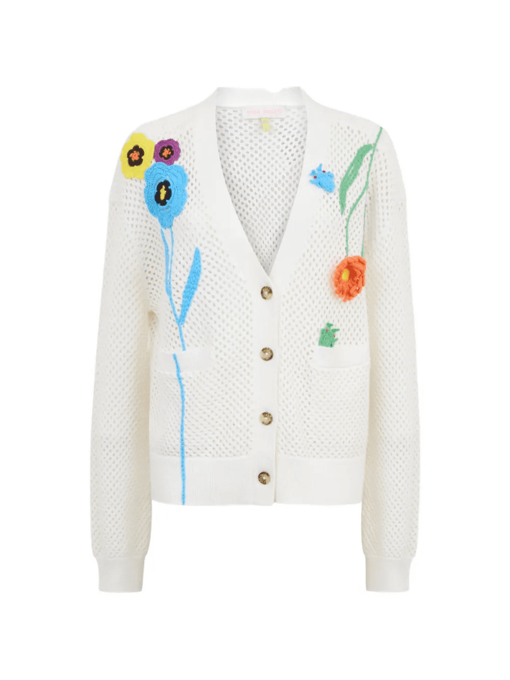 flower-crochet cardigan - Image 1