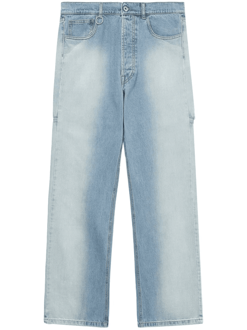 cut-out straight-leg jeans - Image 1