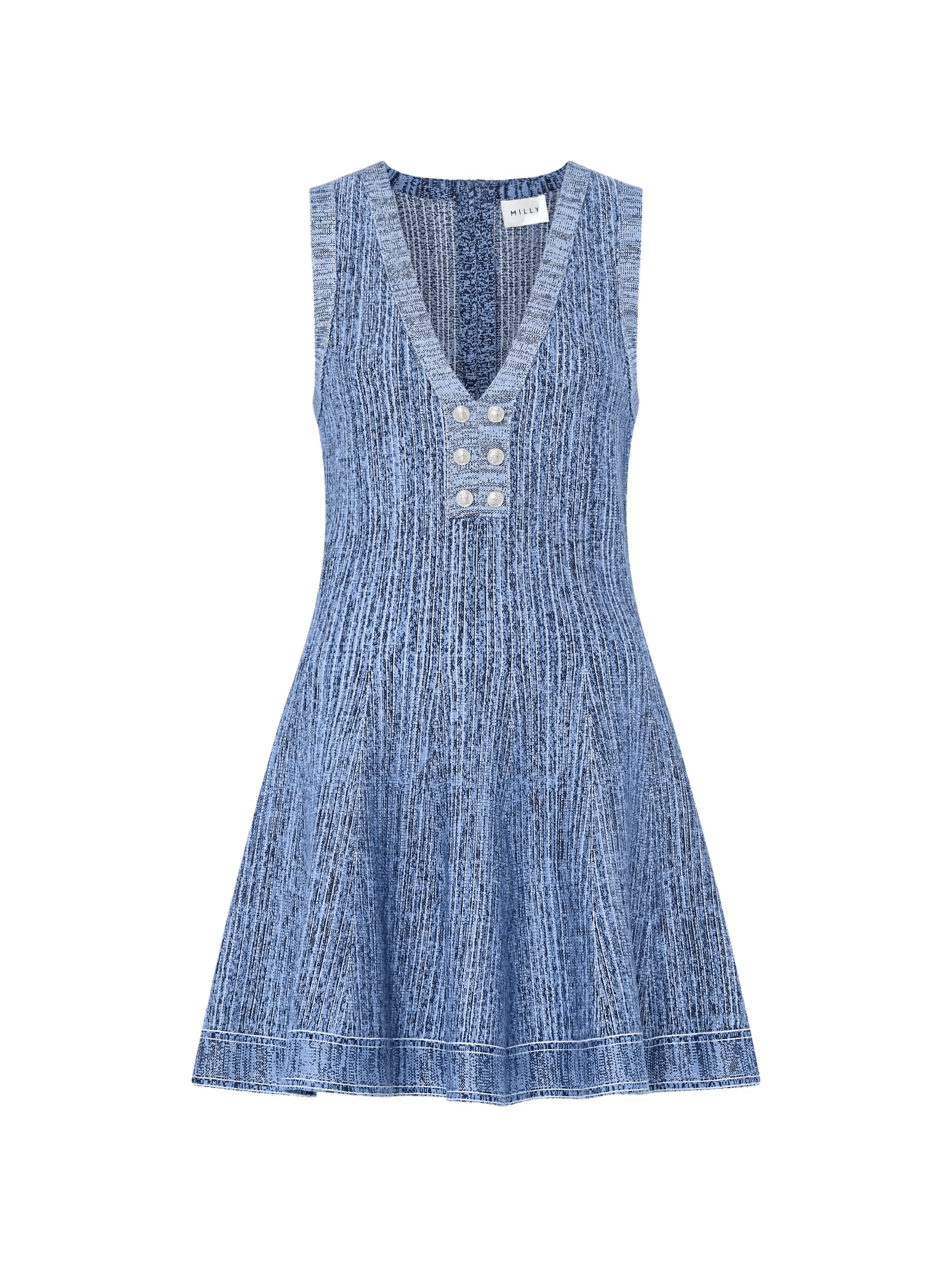 Shelby pinstripe mini knitted dress - Image 1