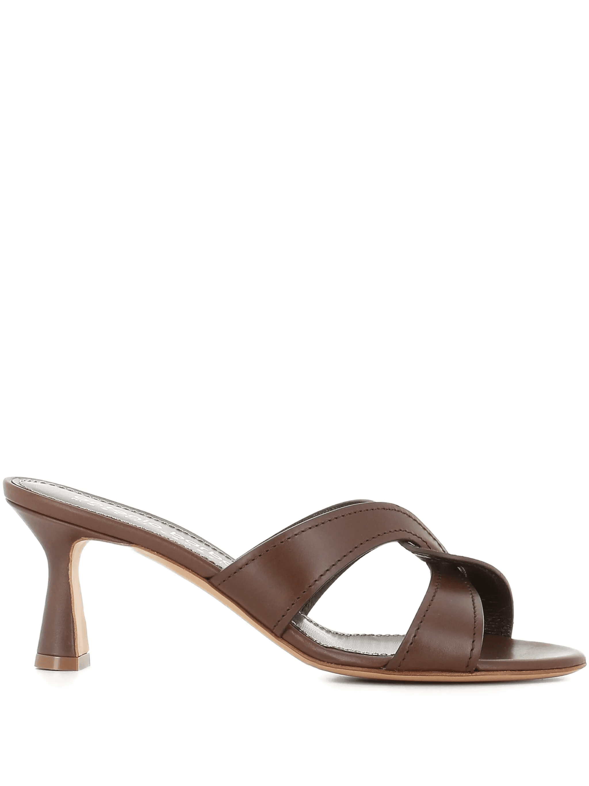 strappy leather heeled sandals - Image 1