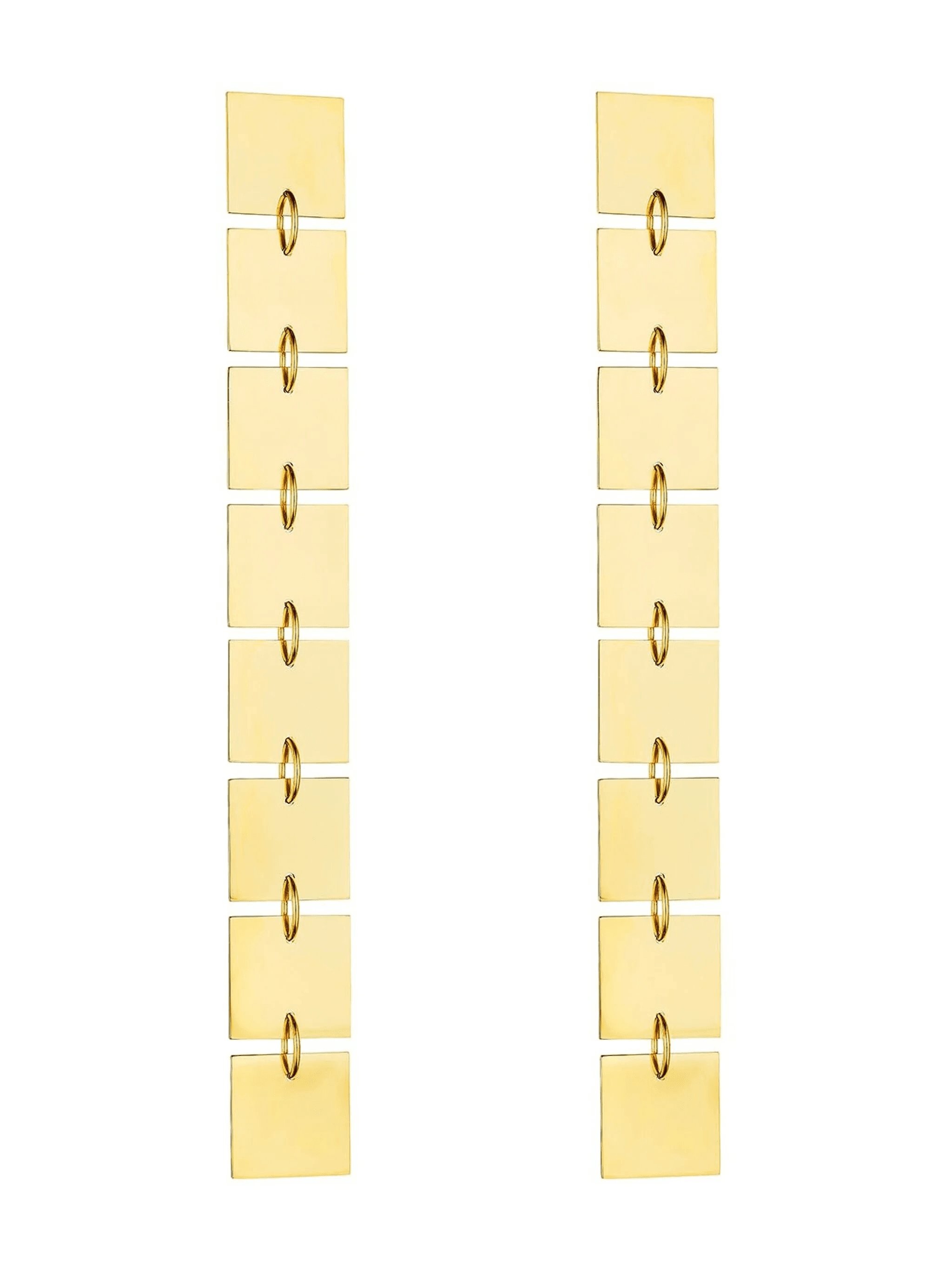 18kt yellow gold Foundation drop earrings - Image 1