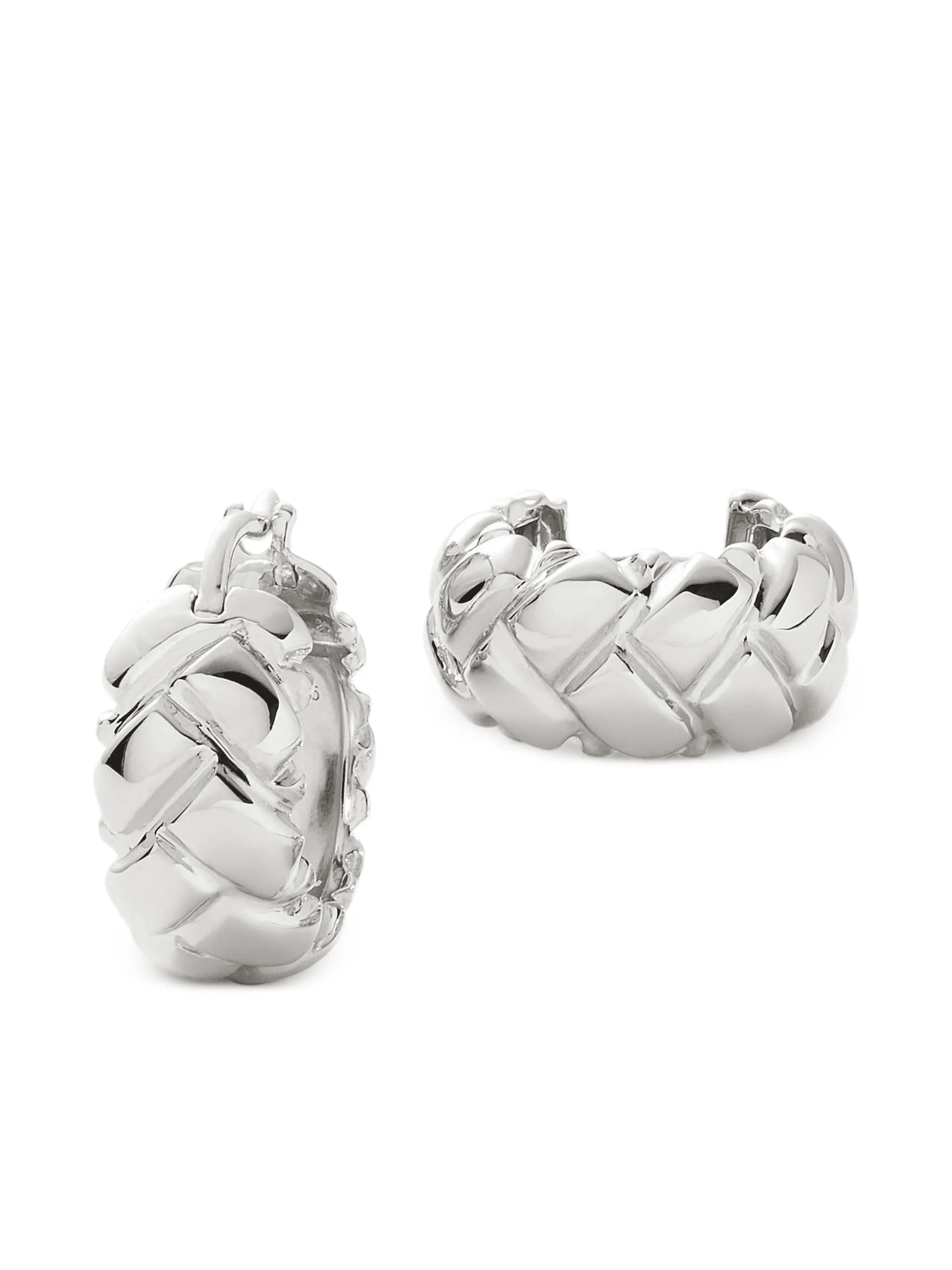 x Lucy Williams Waffle hoop earrings - Image 1