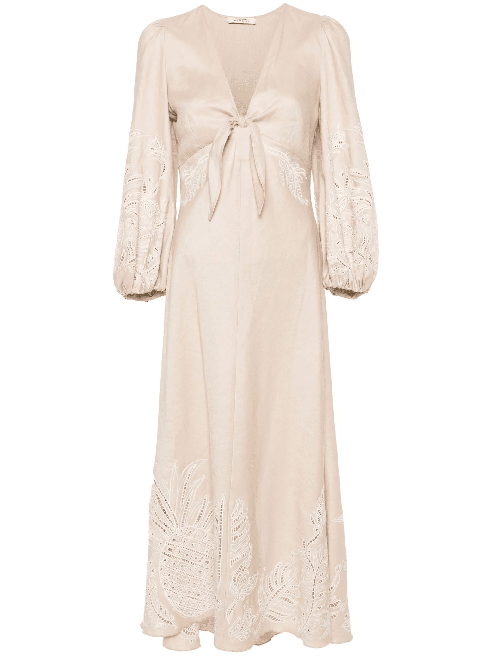 embroidered linen dress - Image 1