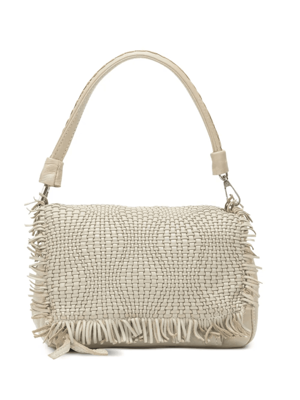 Anfora – shoulder bag with woven flap - Image 1