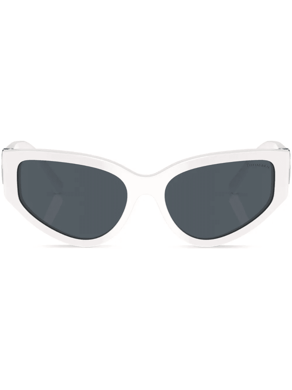 Heart-plaque oval-frame sunglasses - Image 1
