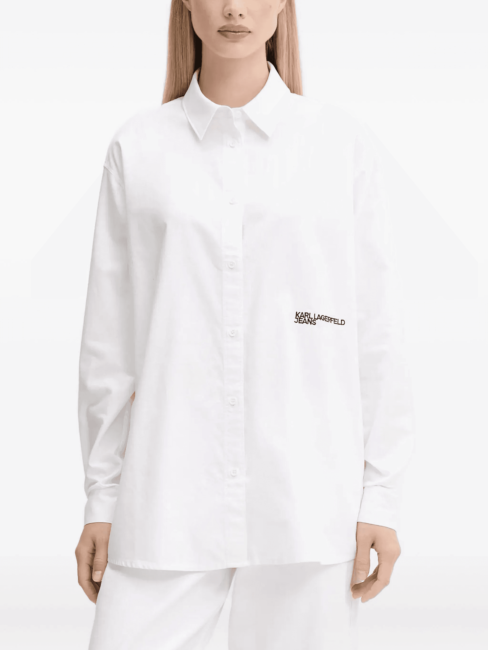 logo-embroidered shirt - Image 1