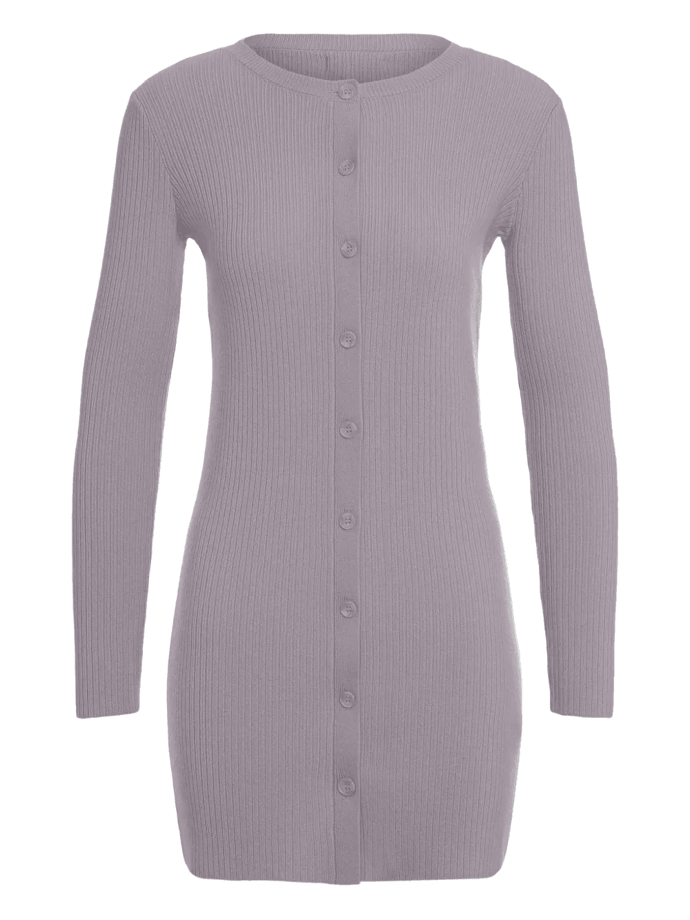 Vienna buttoned ribbed cardi-coat - Image 1