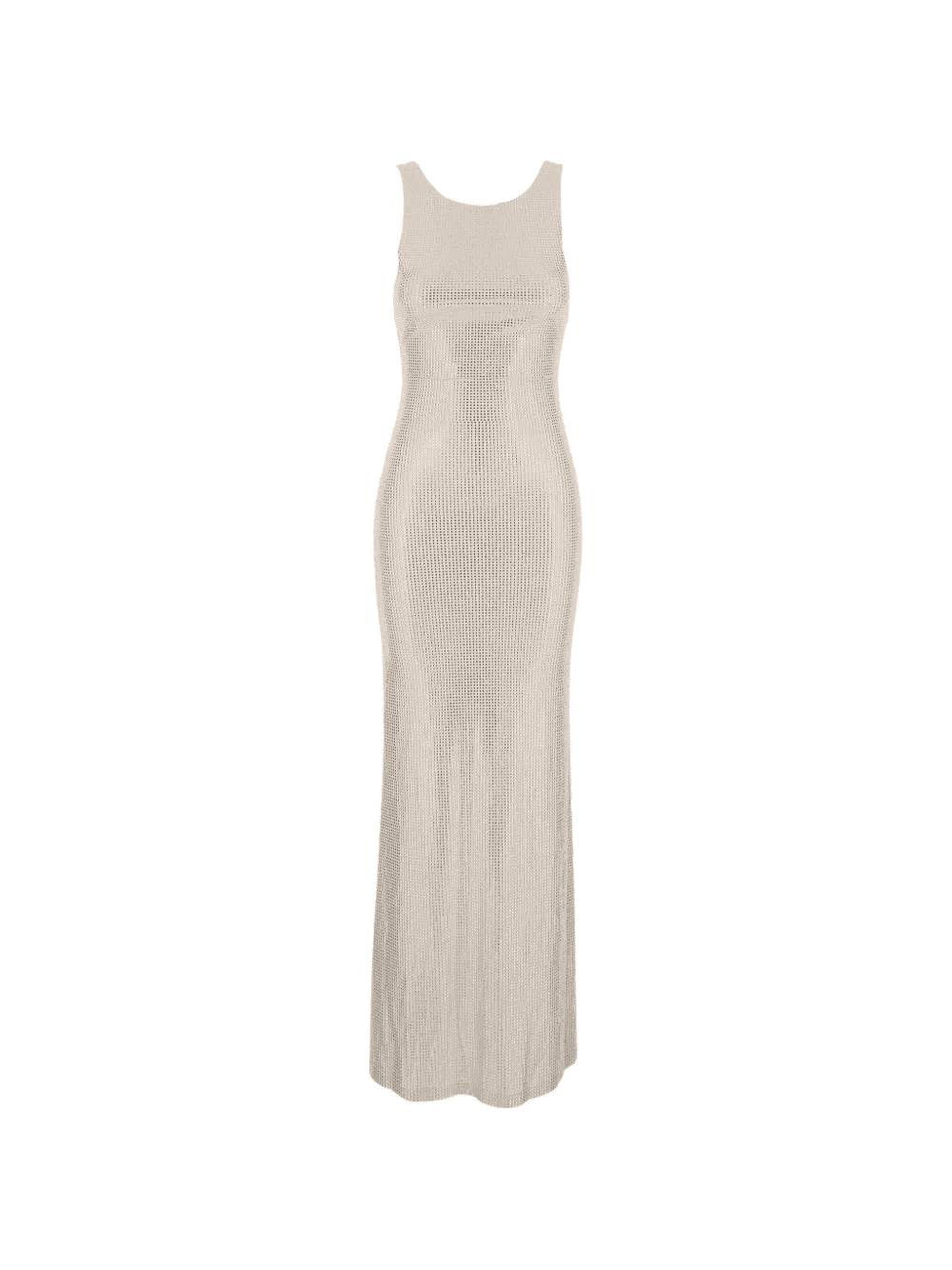 crystal-embellishment sleeveless maxi dress - Image 1
