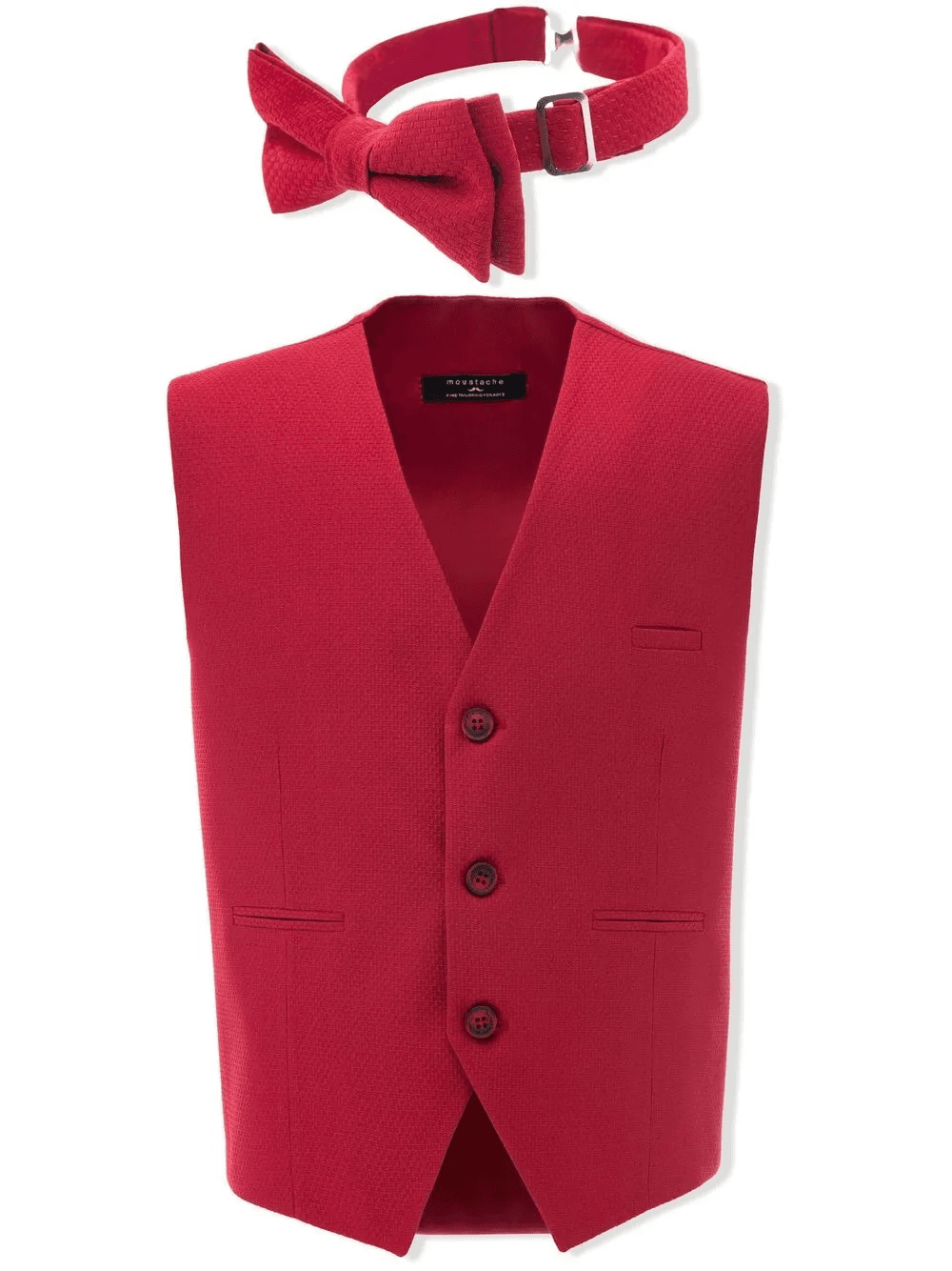 textured waistcoat set - Image 1