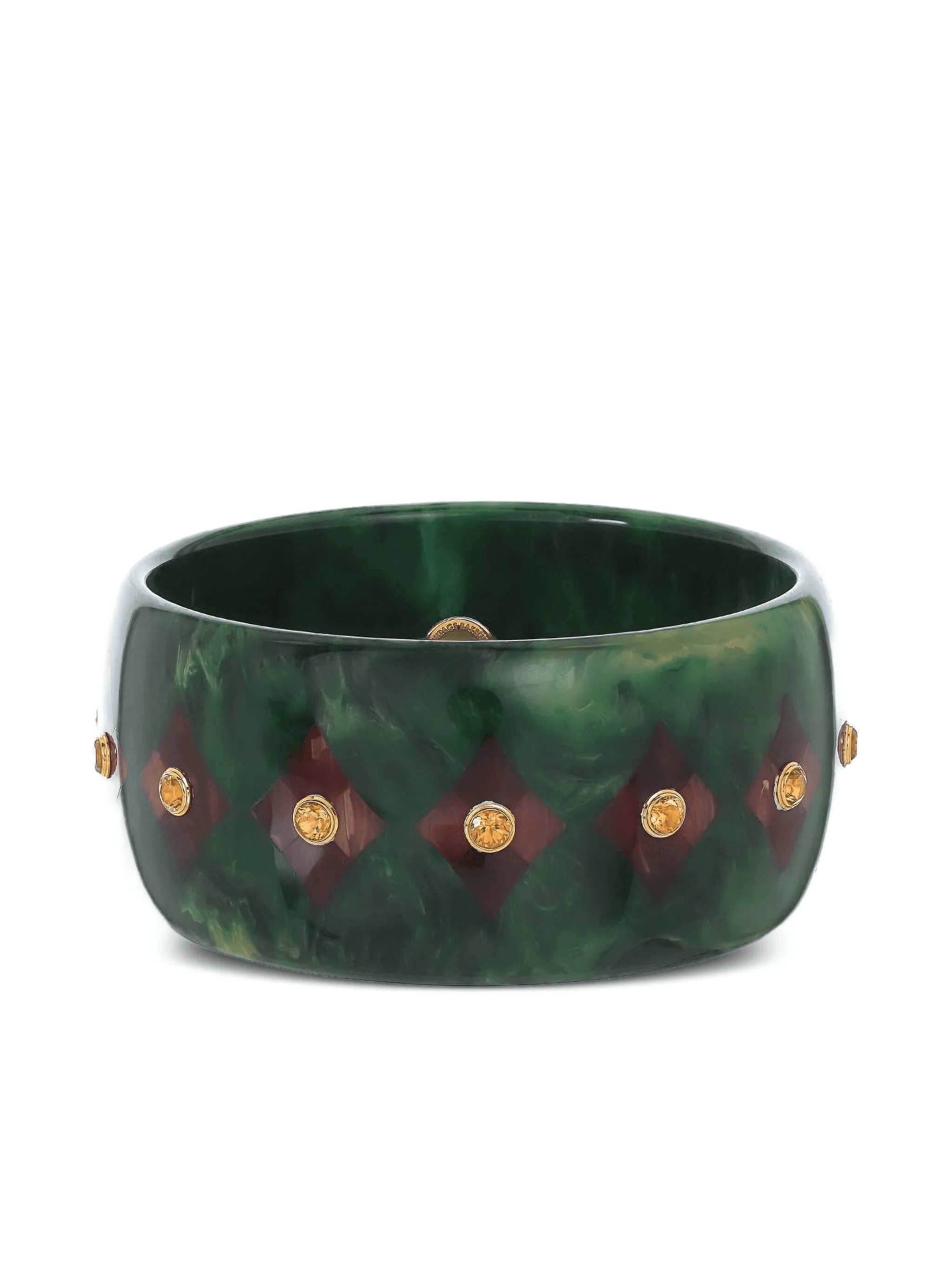 18K yellow gold bakelite bracelet - Image 1