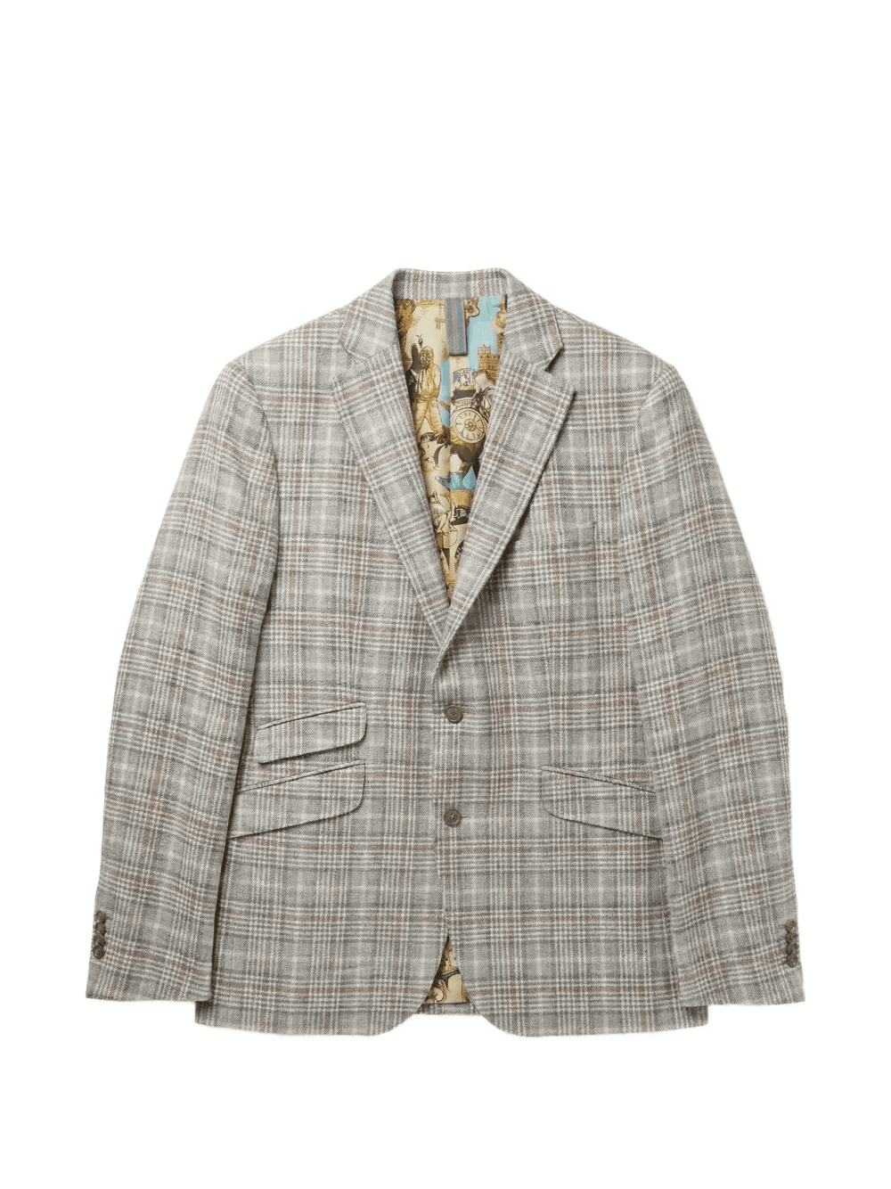Glen-check tailored blazer - Image 1