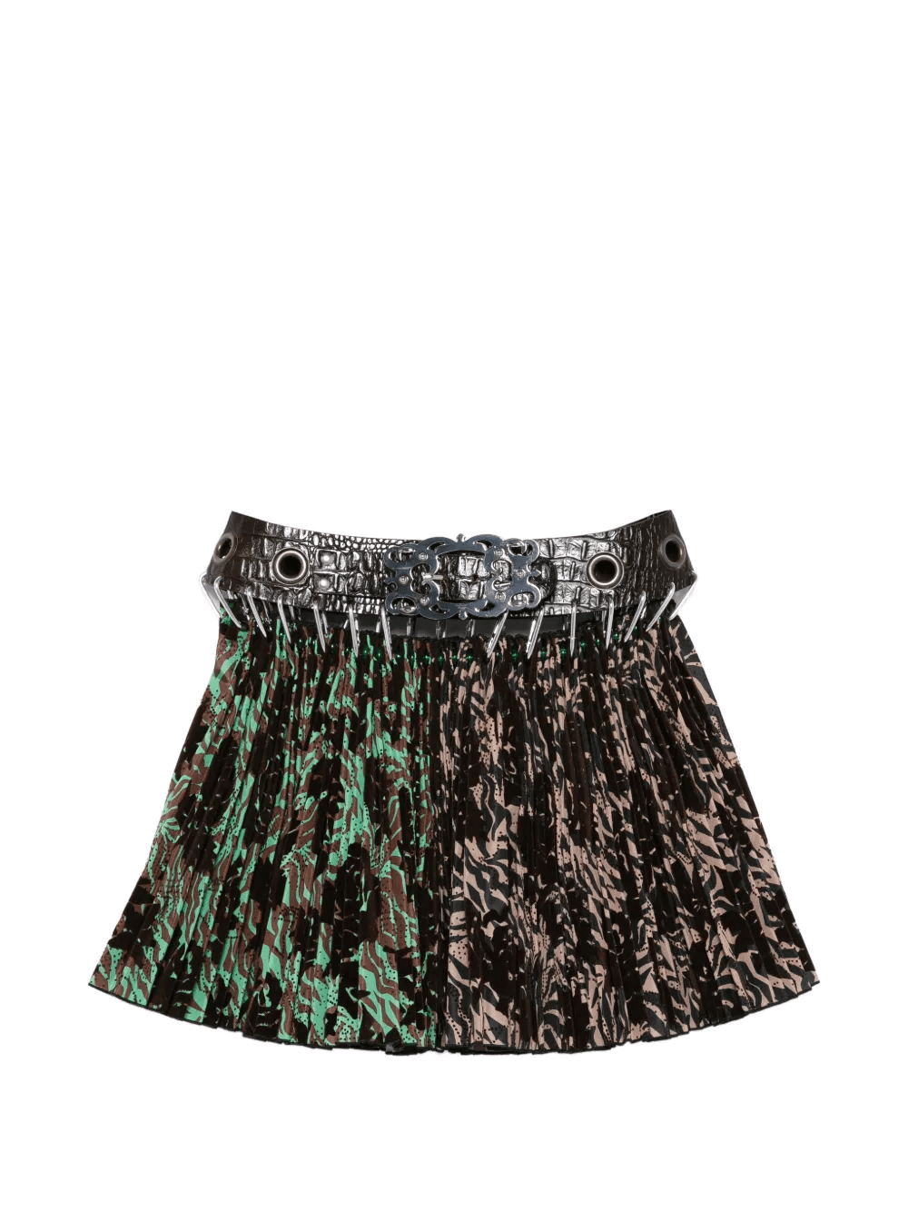 Wilson pleated print mini skirt - Image 1