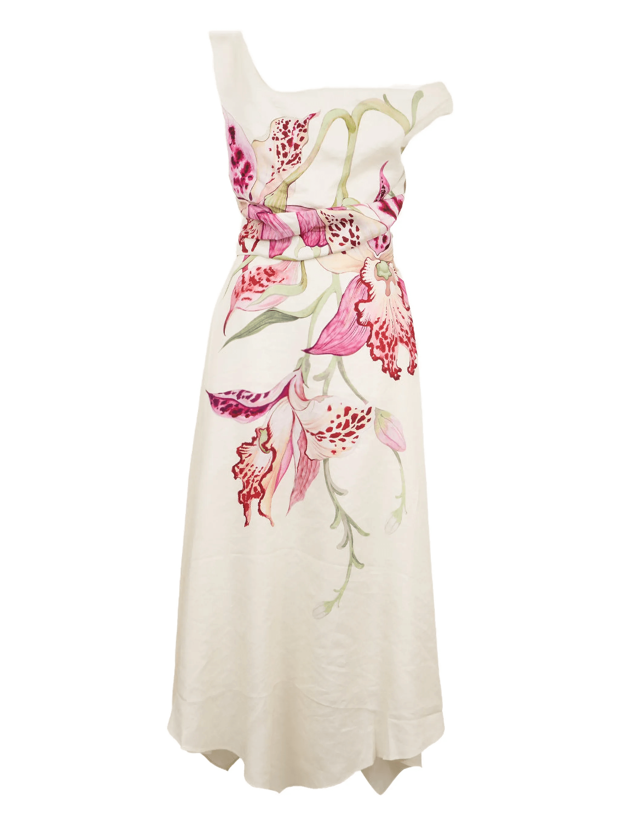 Waverly one-shoulder floral dress - Image 1