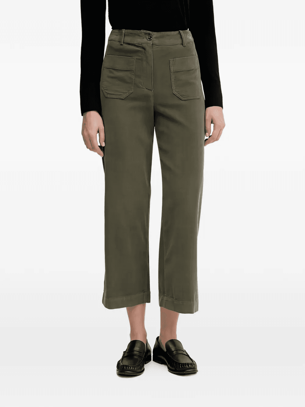cropped pocket trousers - Image 1