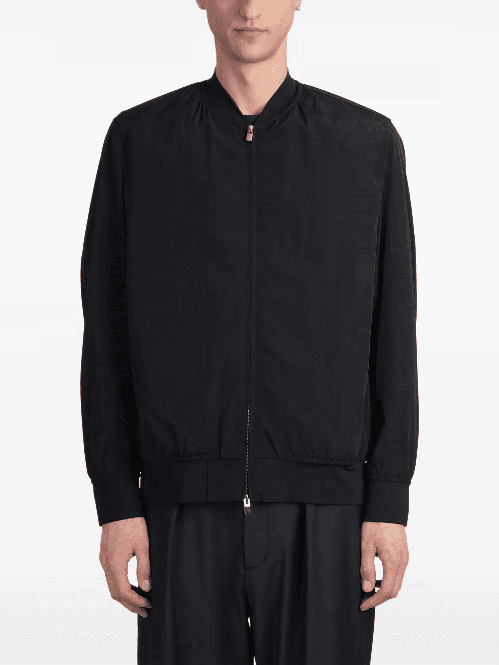 cotton-blend bomber jacket - Image 1