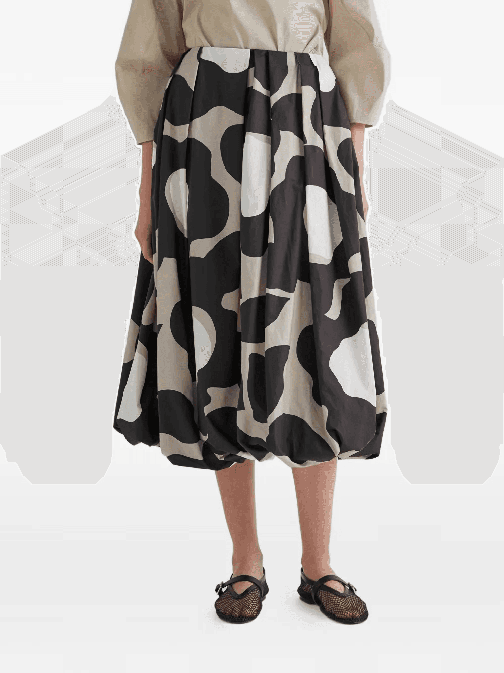 Moonbeani plaeted midi skirt - Image 1