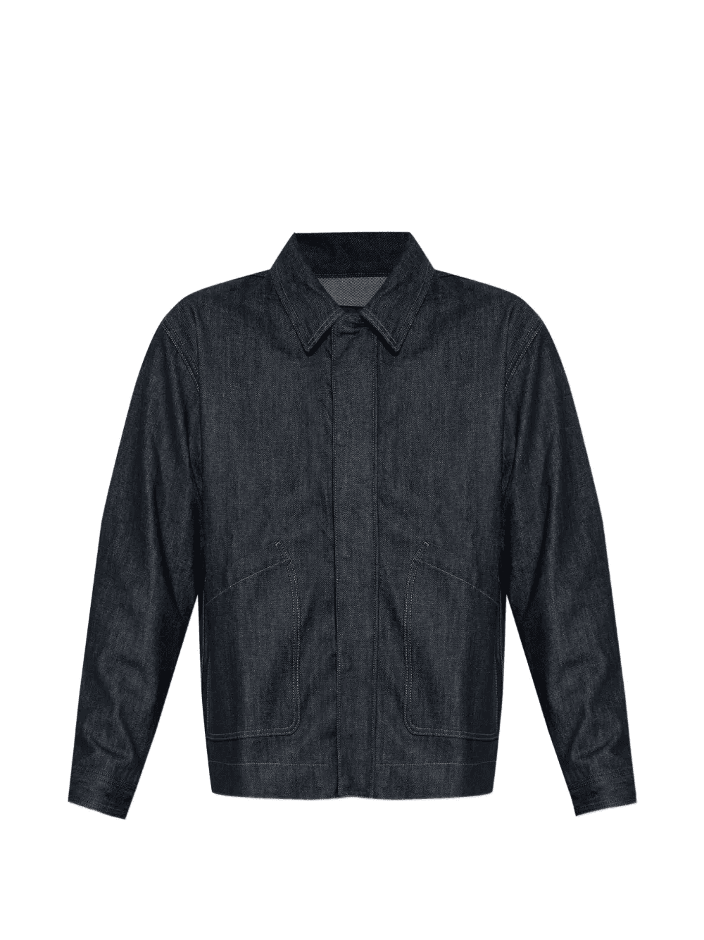 zip-up denim jacket - Image 1