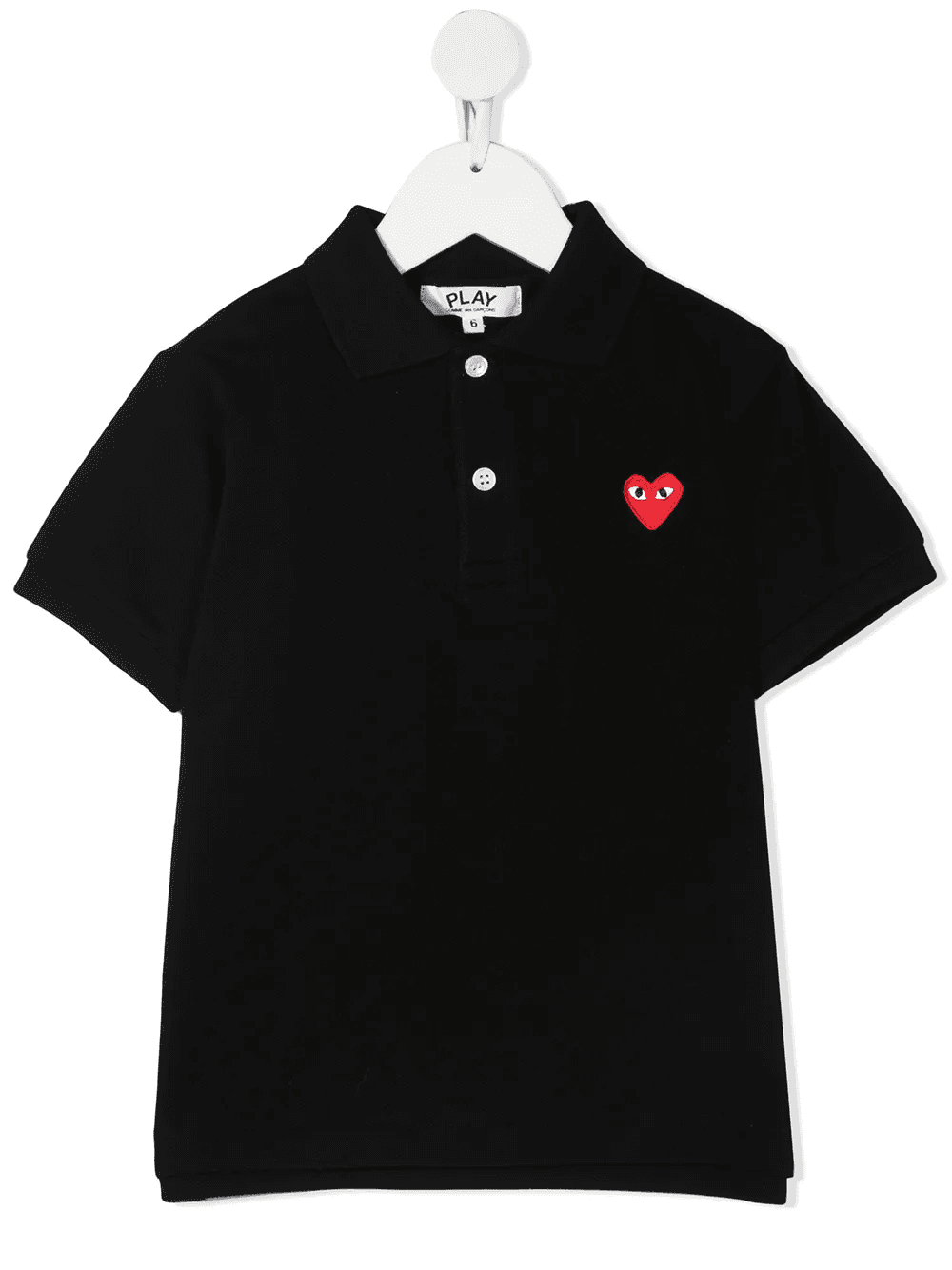 heart logo patch polo shirt - Image 1