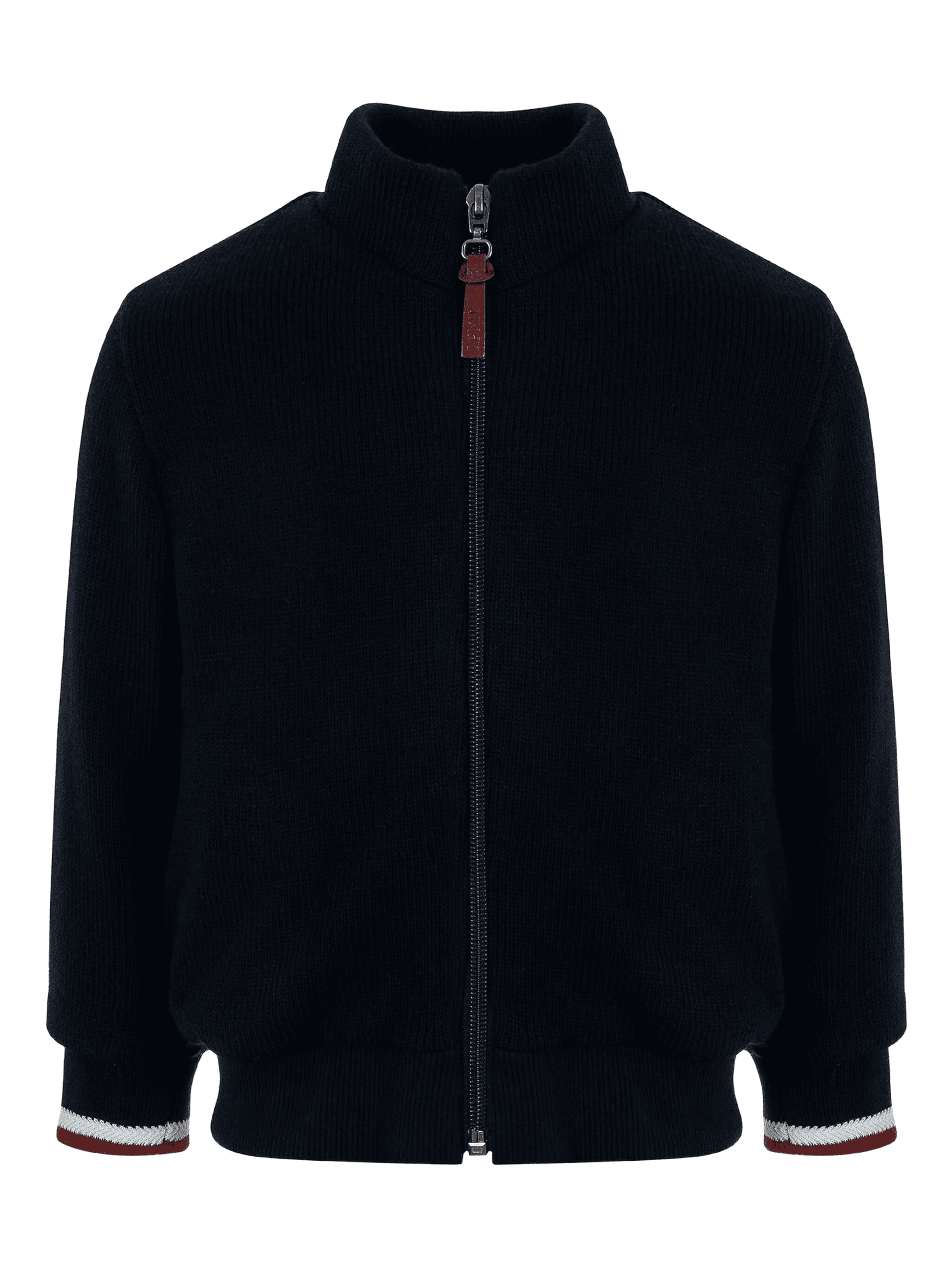 horse-crest zip-up cardigan - Image 1