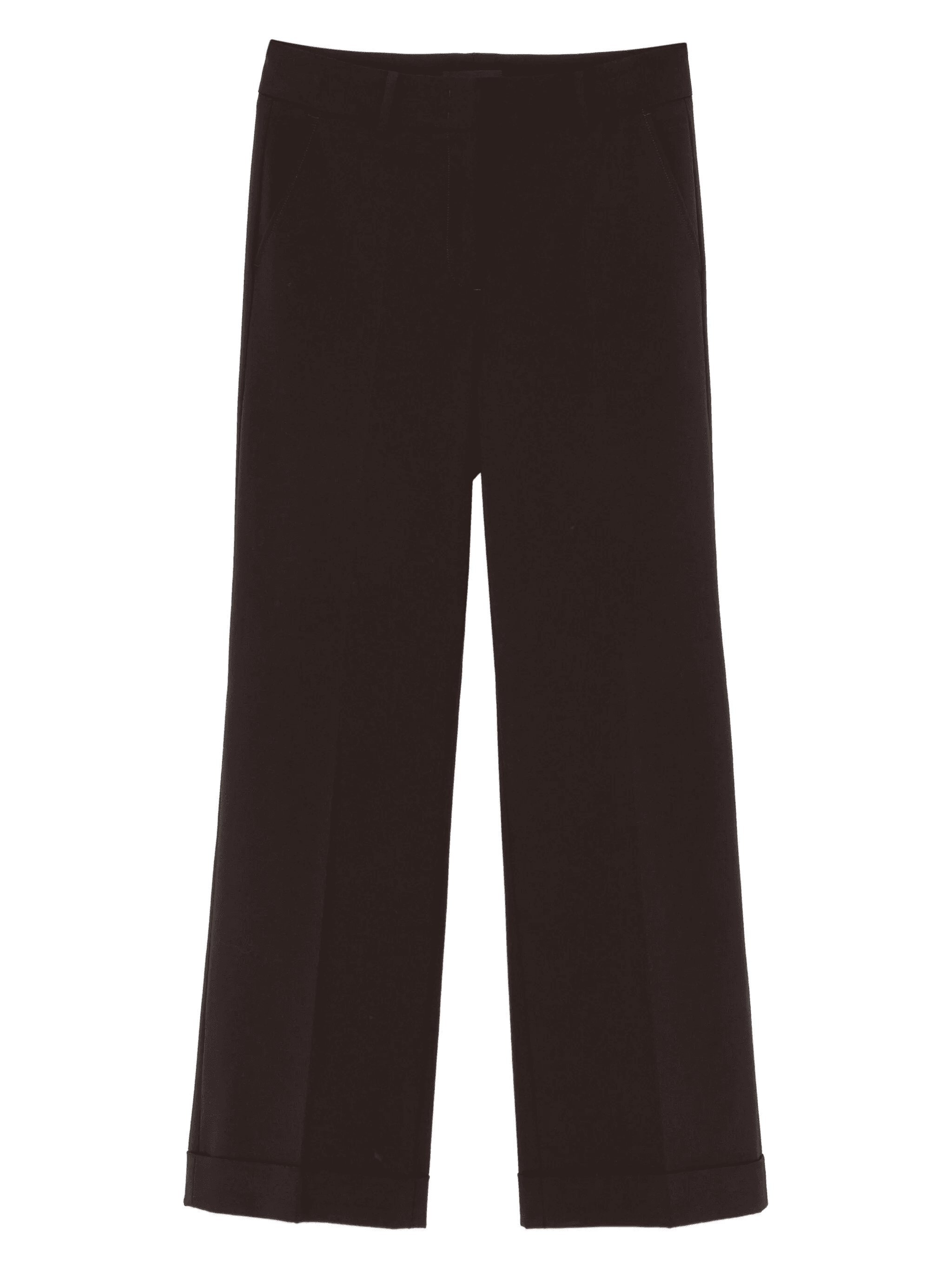 cuffed wide-leg trousers - Image 1