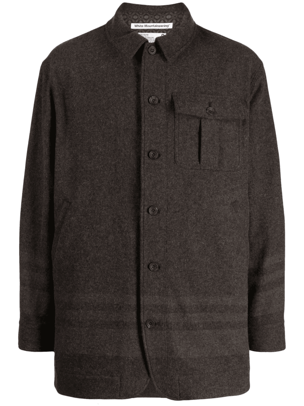 classic-collar button-up jacket - Image 1