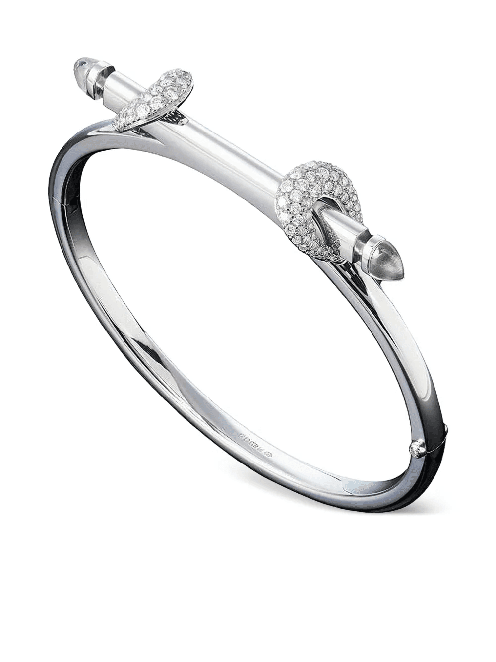 18K white gold Chakra Icon diamonds bracelet - Image 1