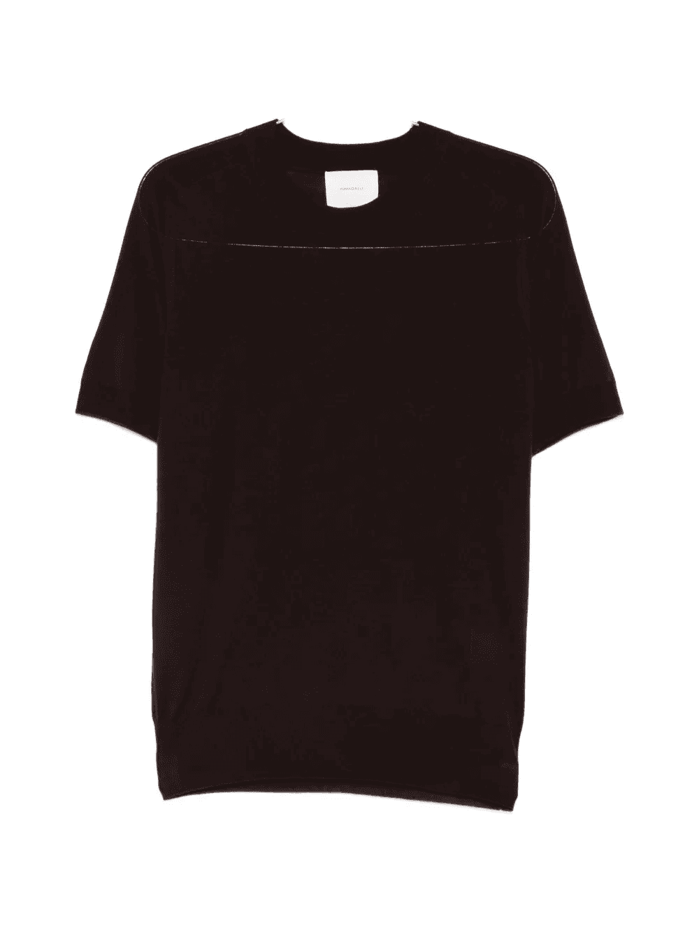 crew-neck knitted T-shirt - Image 1