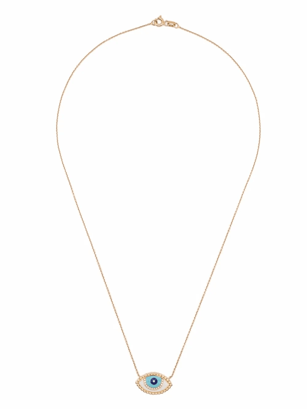 18kt yellow gold enamel necklace - Image 1