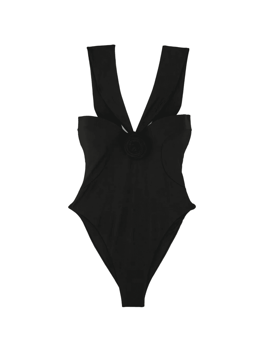 floral-appliqué wide-strap swimsuit - Image 1