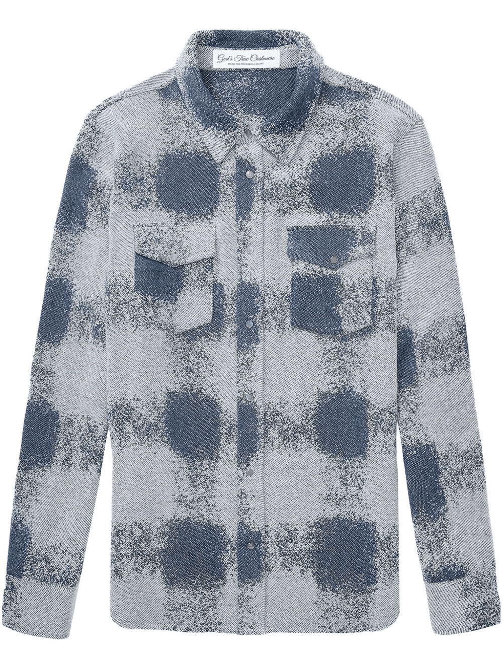 patterned cashmere shirt - Image 1