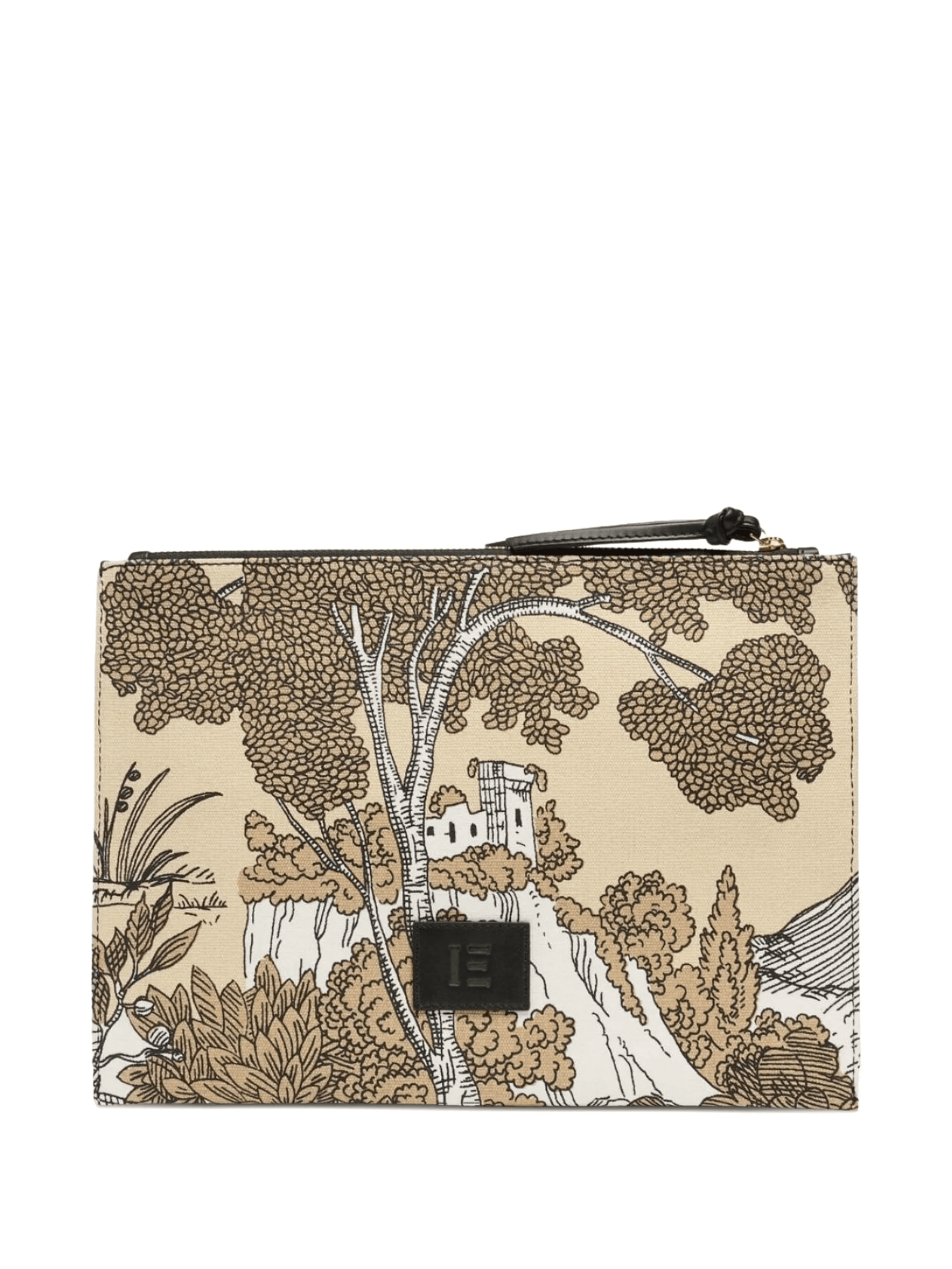 animal-print clutch bag - Image 1