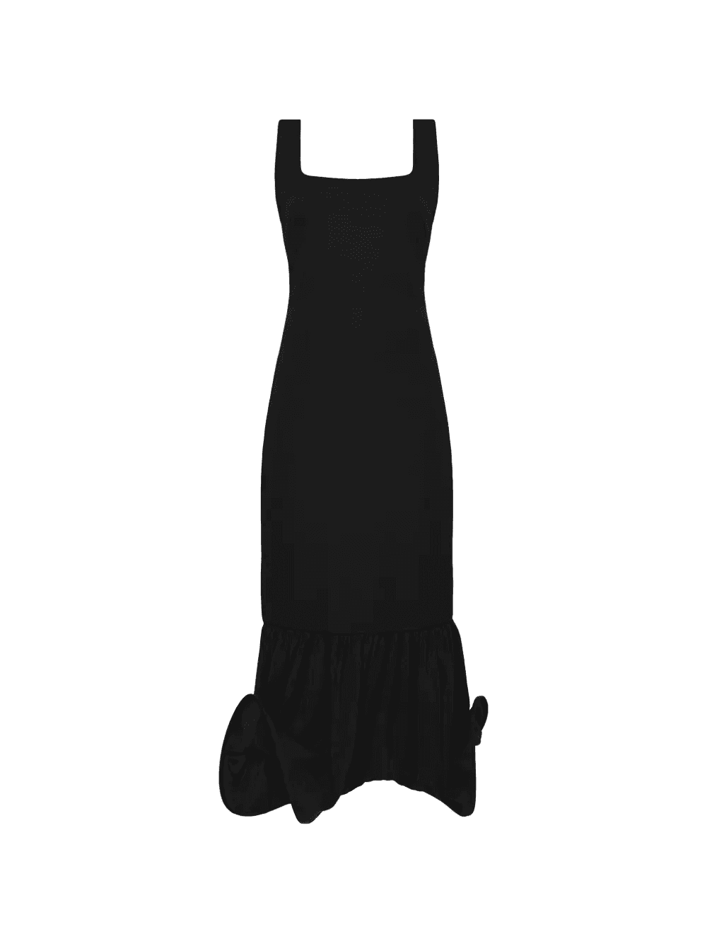 ruffled draped midi dress - Image 1