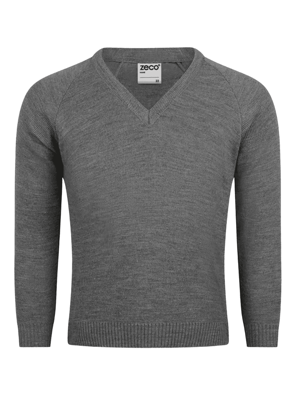 V-neck raglan-sleeve sweater - Image 1
