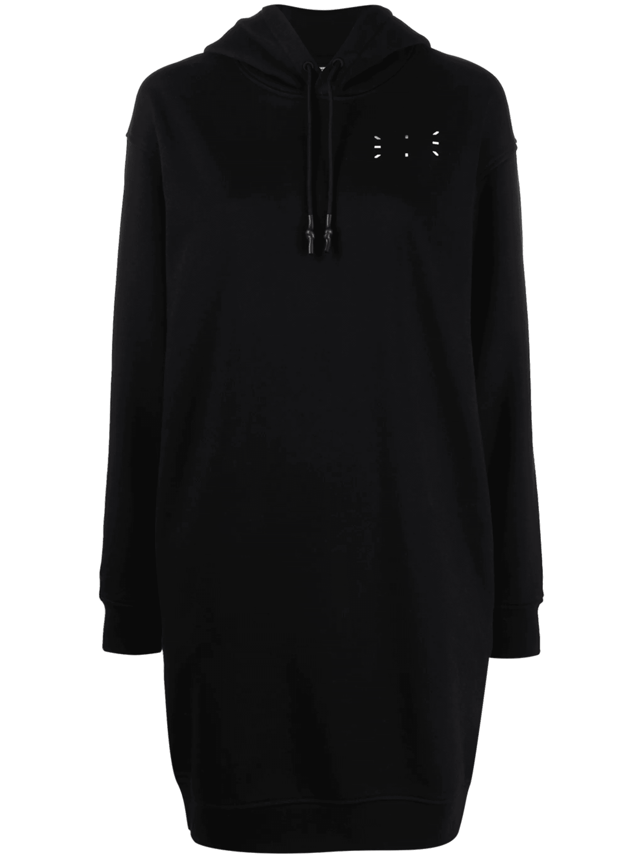 logo print hooded dress - Image 1