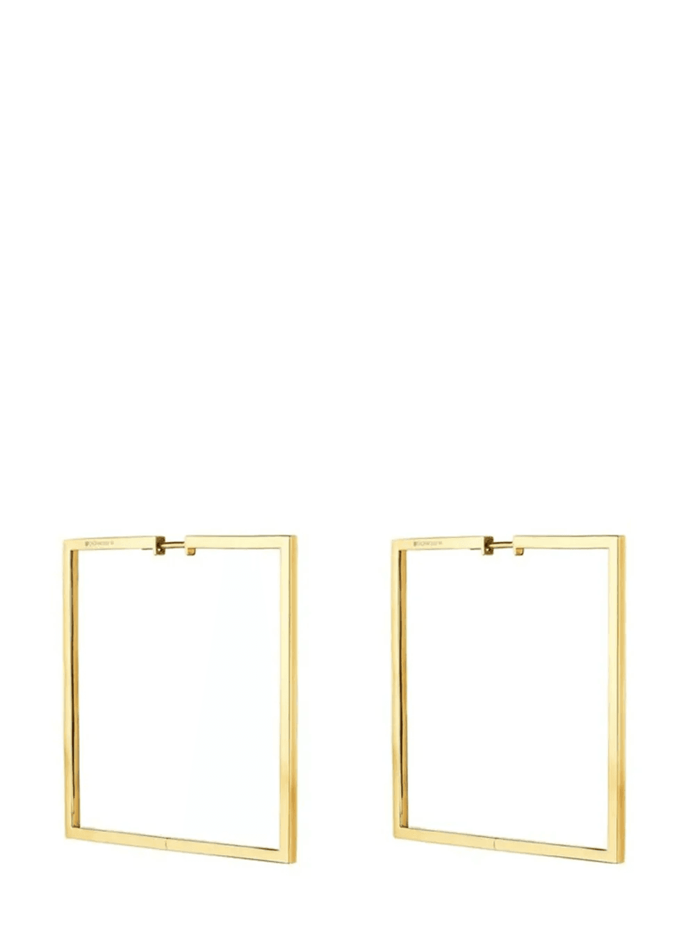 18kt yellow gold Foundation square hoop earrings - Image 1