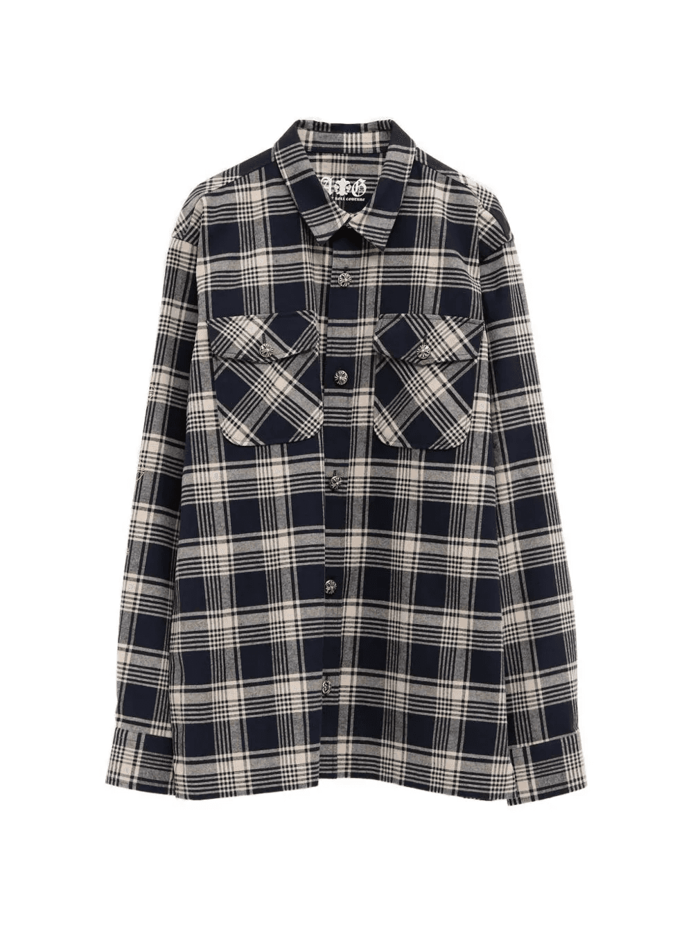 plaid chest-pocket shirt - Image 1