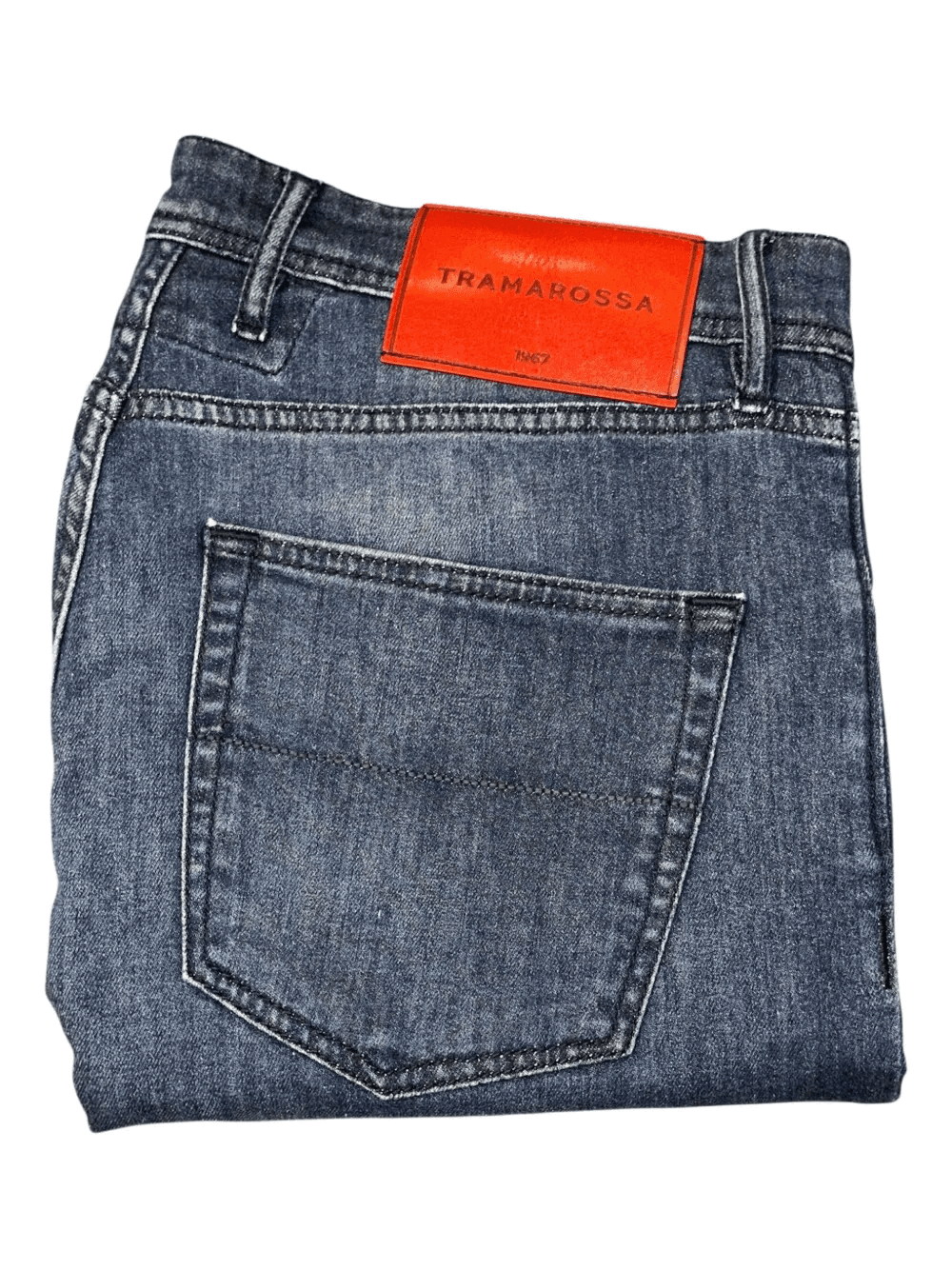 loop-detailed denim shorts - Image 1