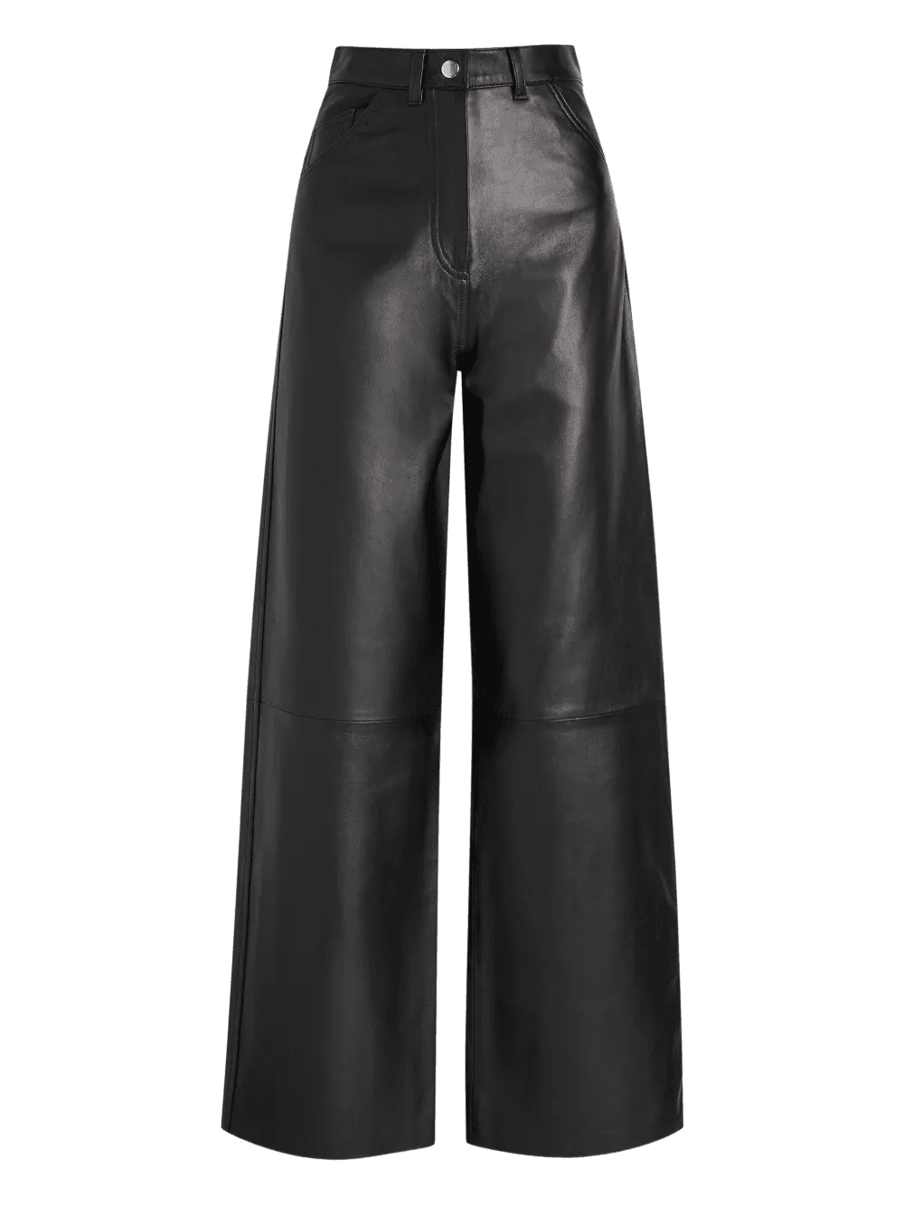 panelled high-waisted trousers - Image 1