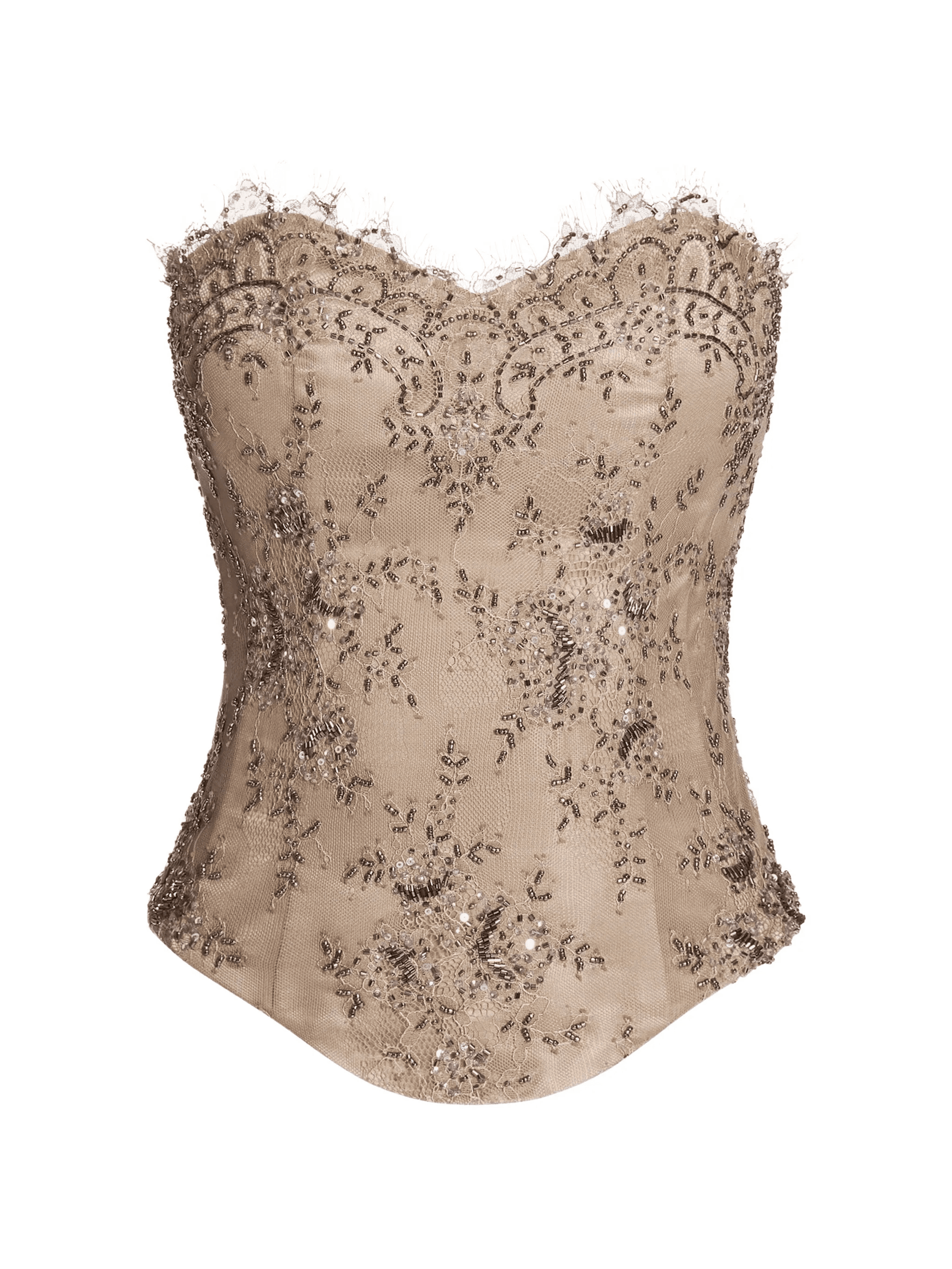 lace sweetheart-neck corset - Image 1