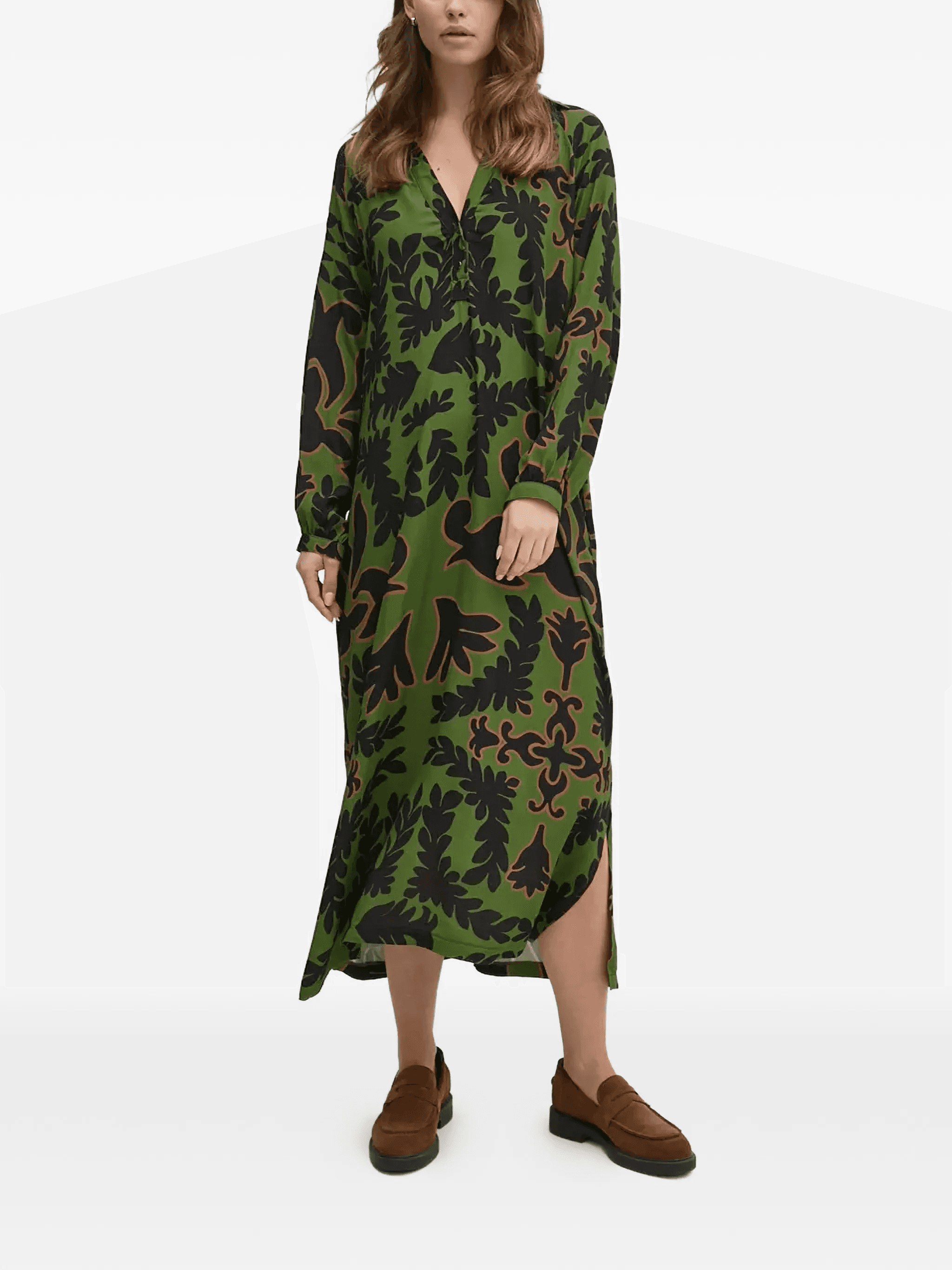 Reconnue floral belt maxi dress - Image 1