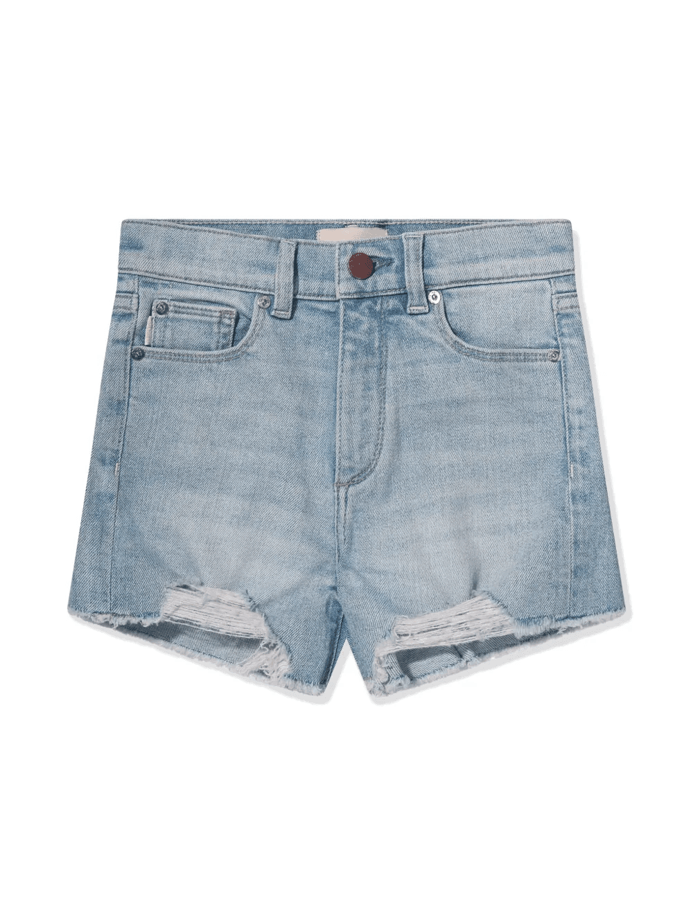 distressed denim shorts - Image 1