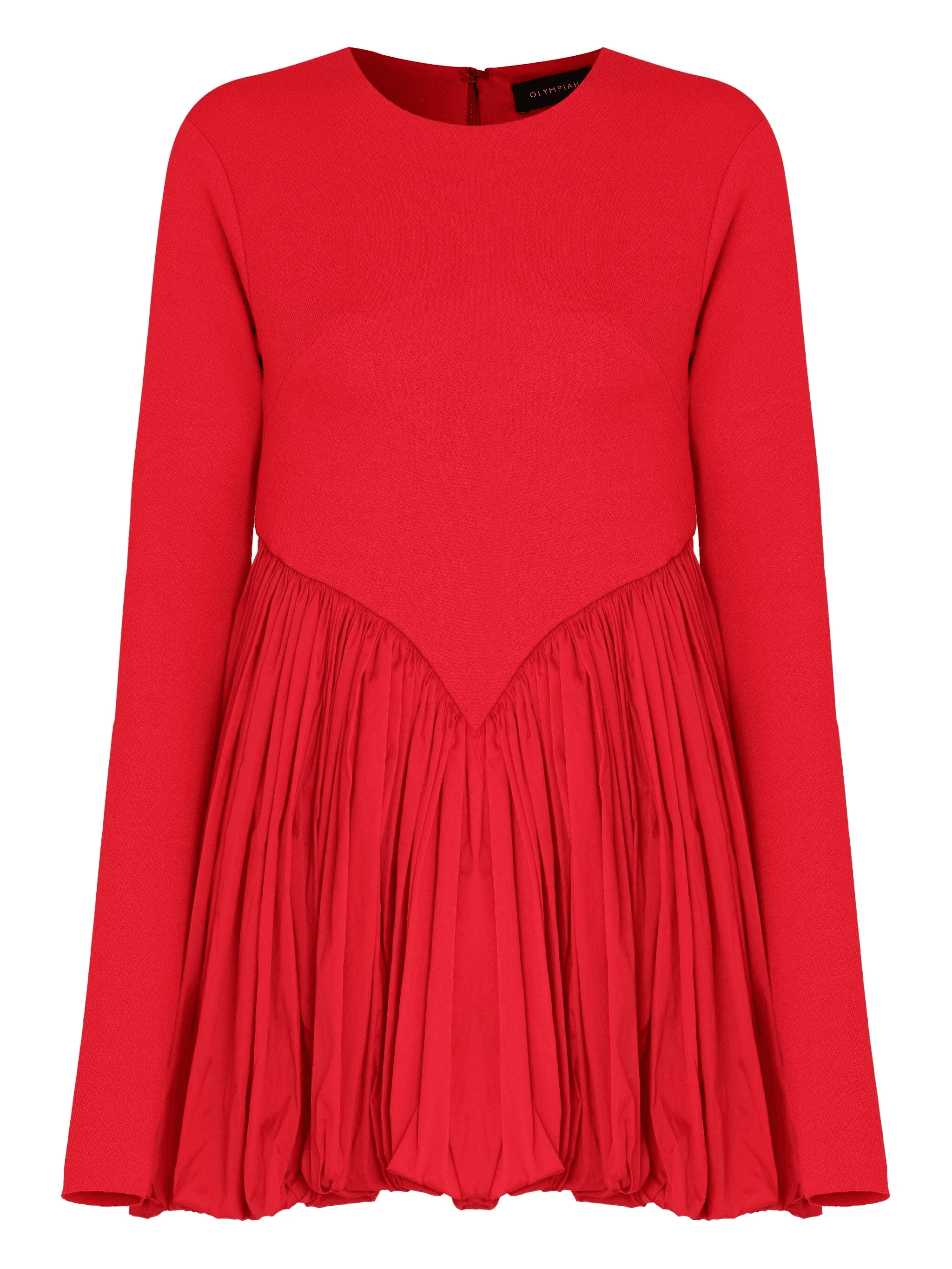 pleated balloon mini dress - Image 1