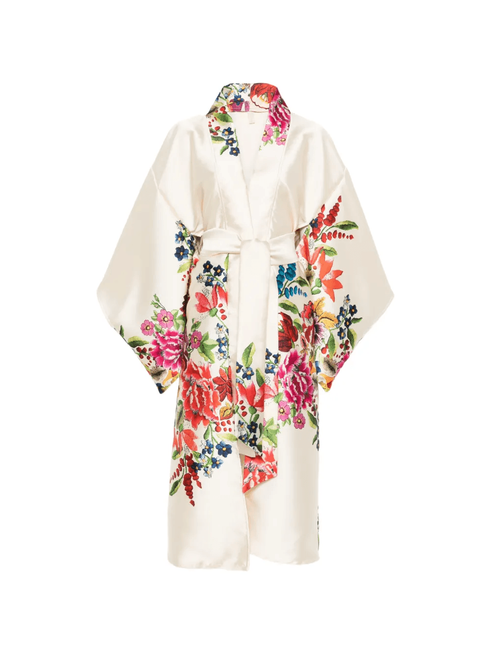 floral silk kimono - Image 1