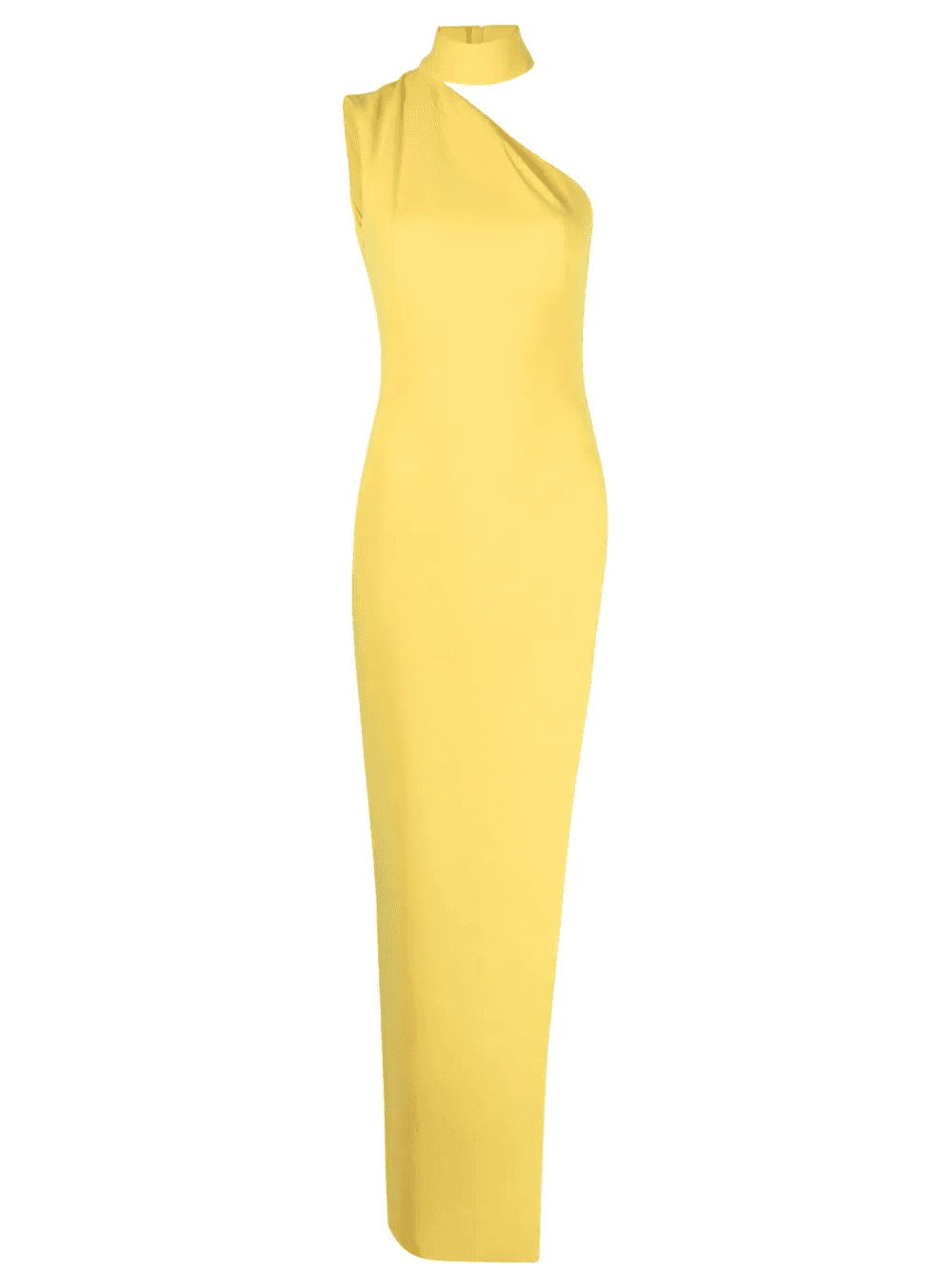 one-shoulder side-slit dress - Image 1