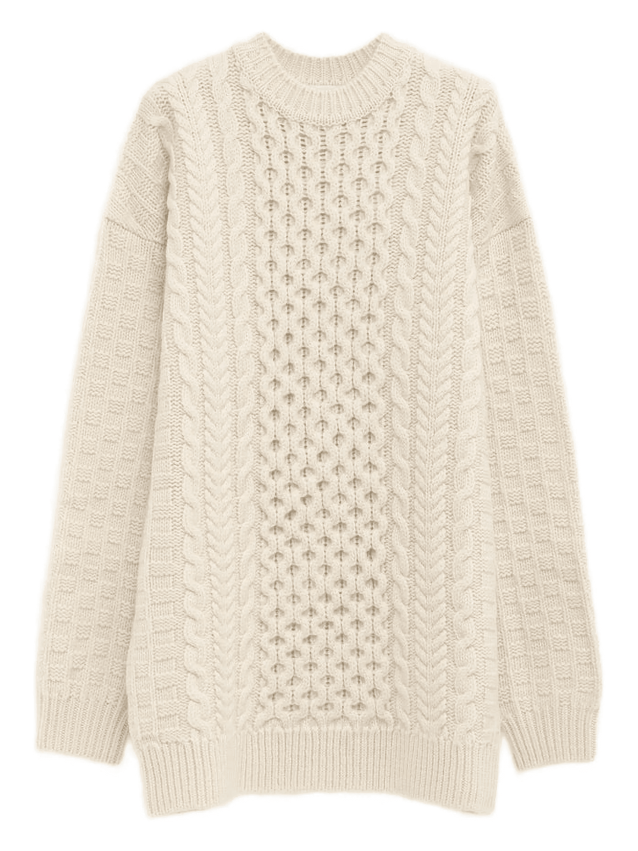 cable-knit textured mini dress - Image 1