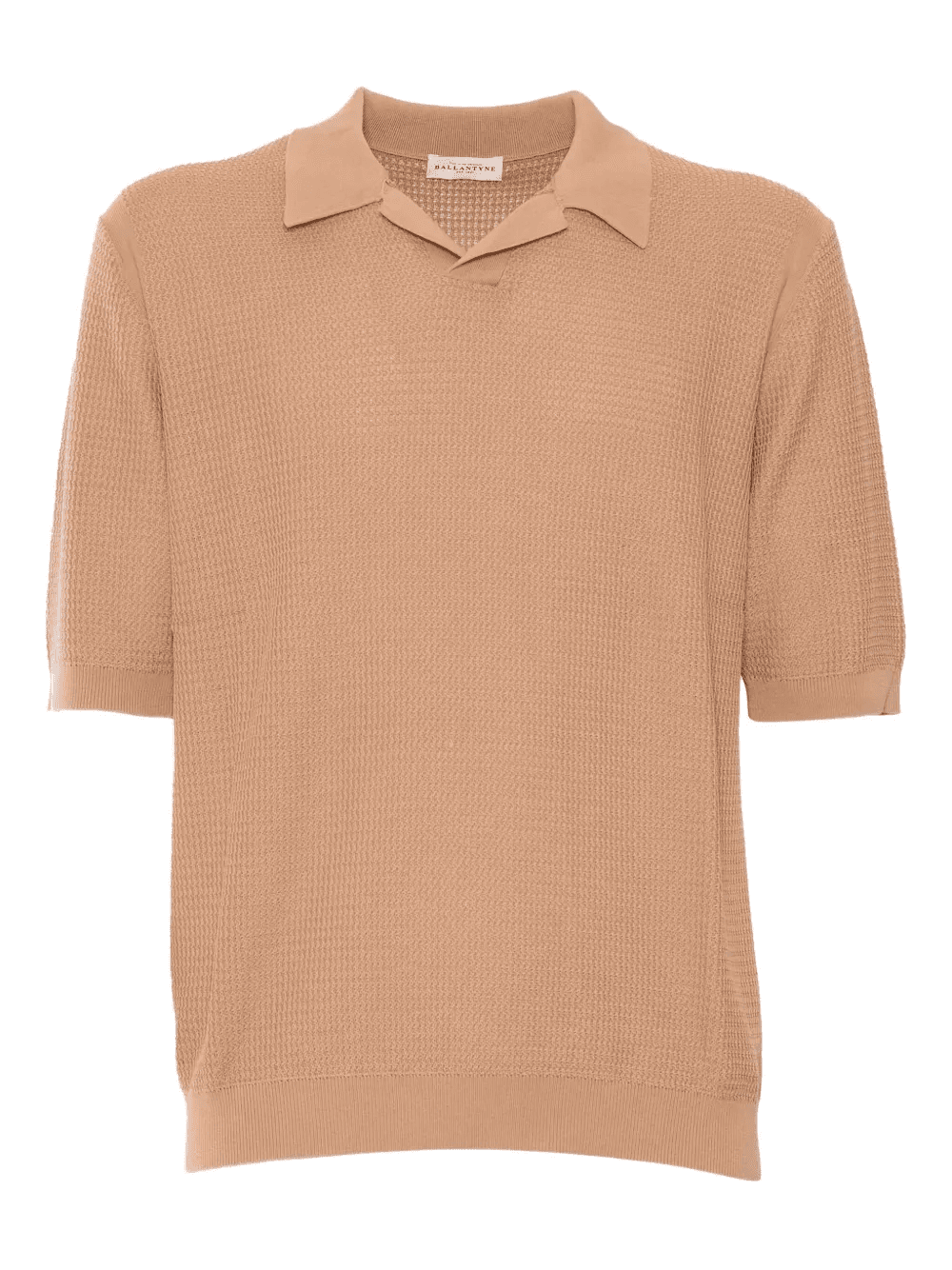 waffle-knit polo shirt - Image 1