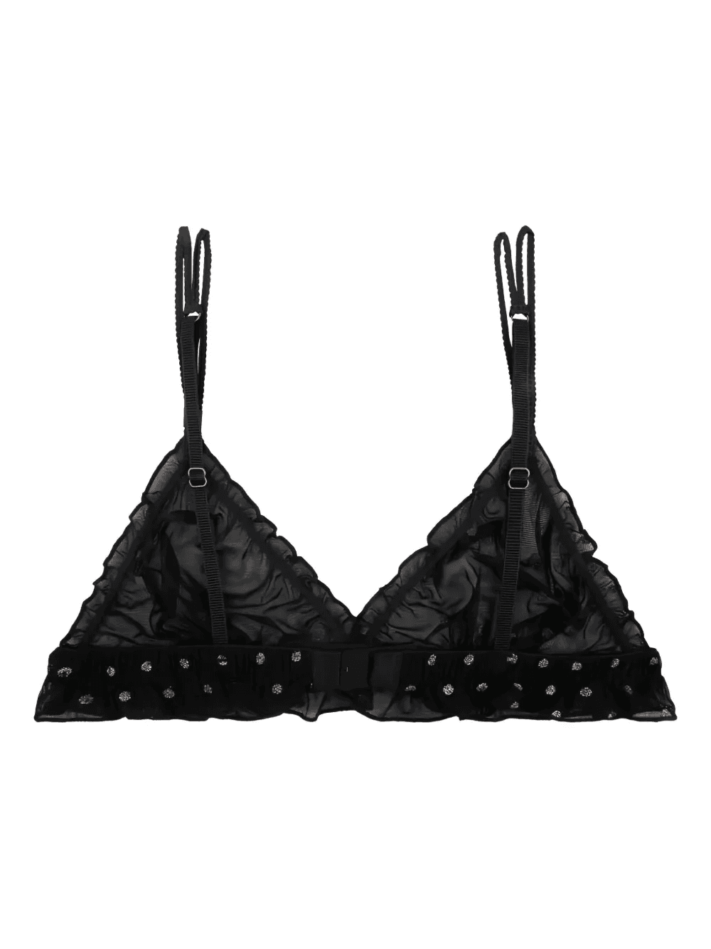 polka-dot ruffled bra - Image 1